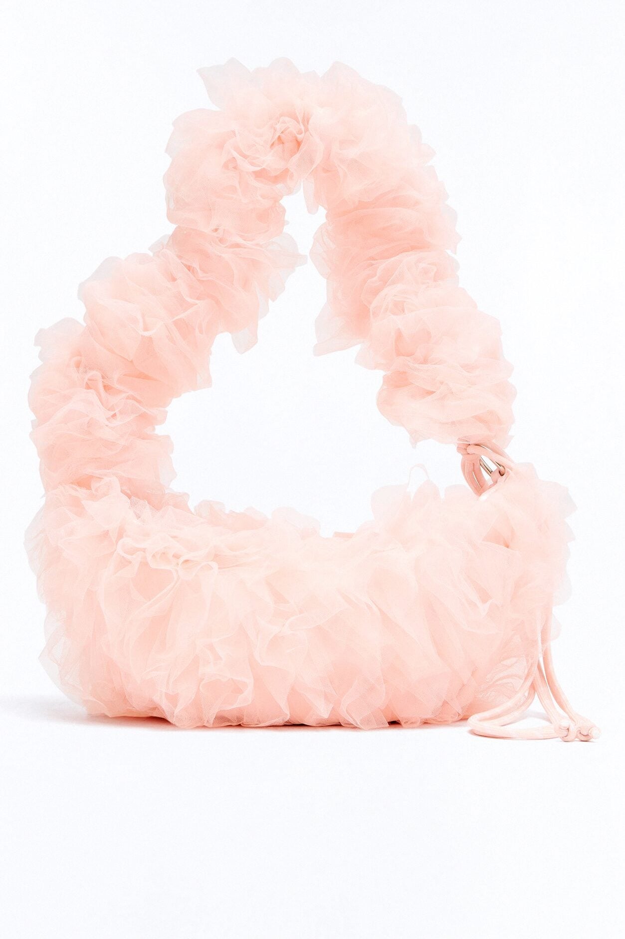 On Cloud Nine Ruffle Shoulder Handbag - Blush image 2