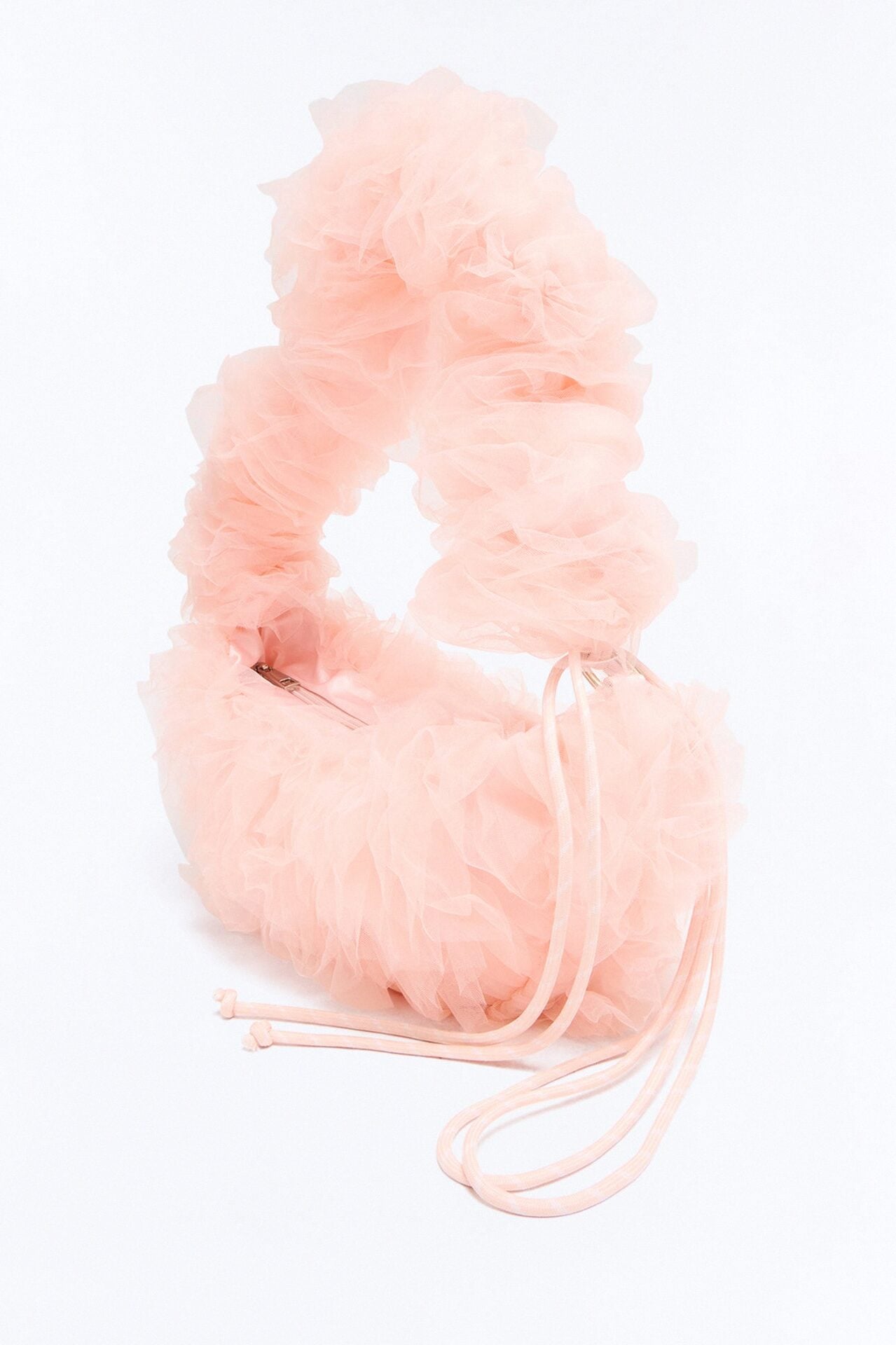 On Cloud Nine Ruffle Shoulder Handbag - Blush image 4