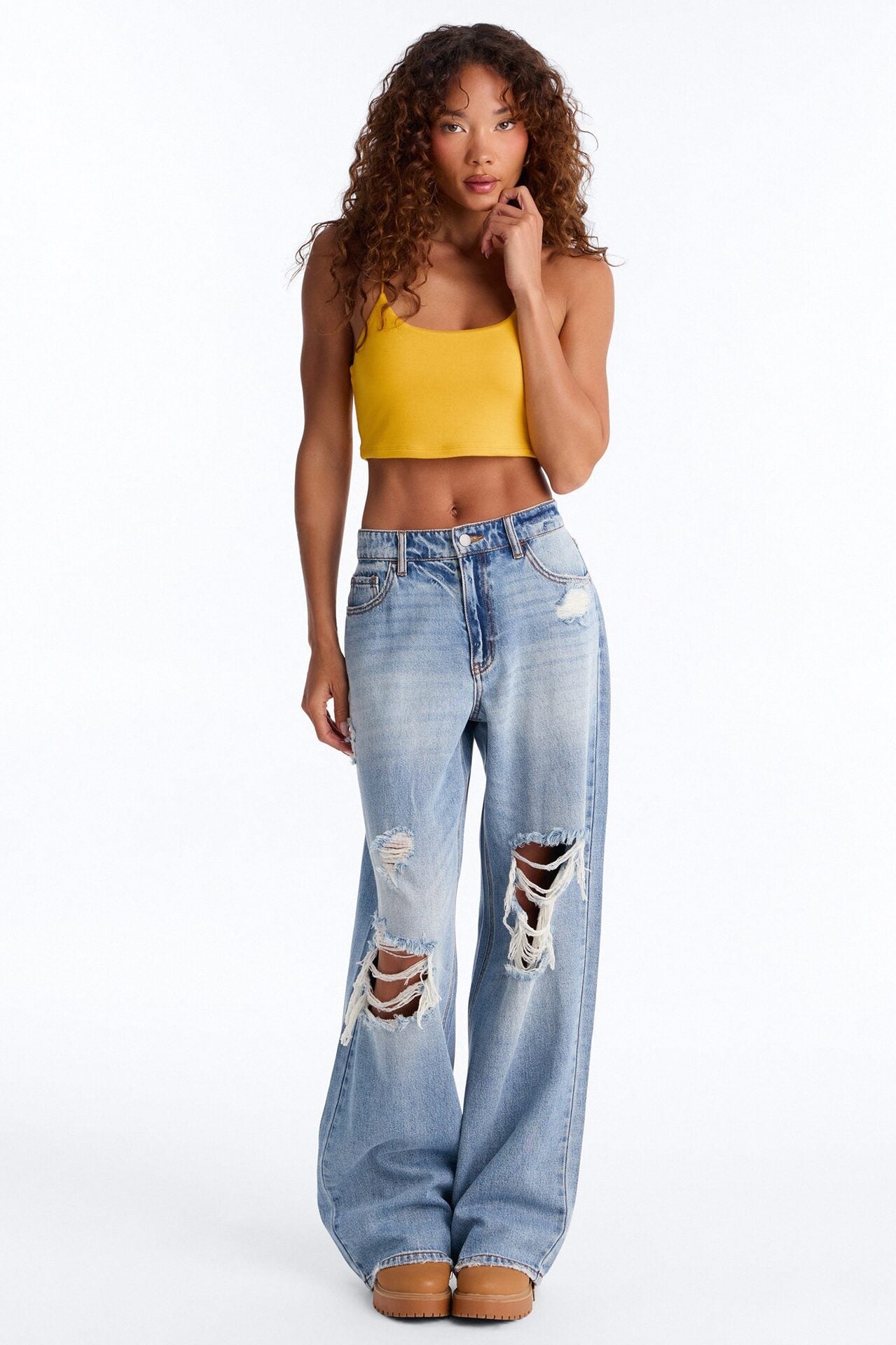 Kiki Super Cropped Top - Orange image 2