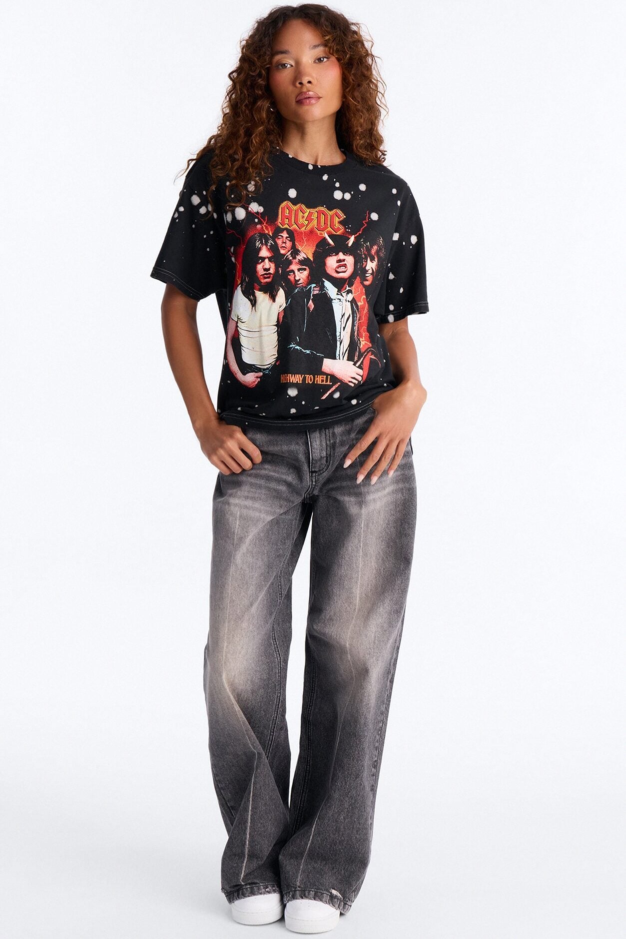 Highway To Hell ACDC Short Sleeve T-Shirt - Black image 2