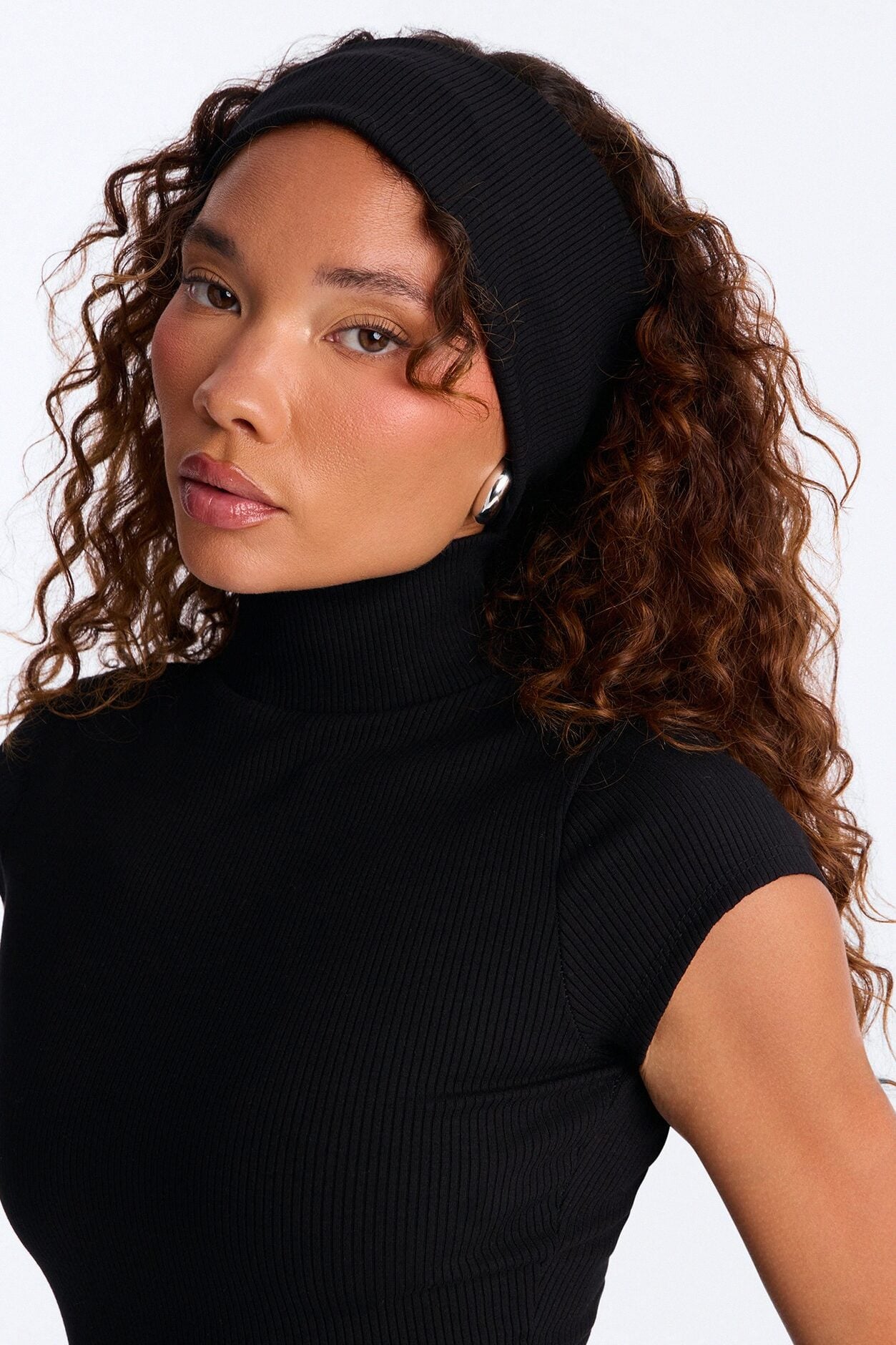 Katya Snatched 2 Piece Cap Sleeve Romper Set - Black image 3