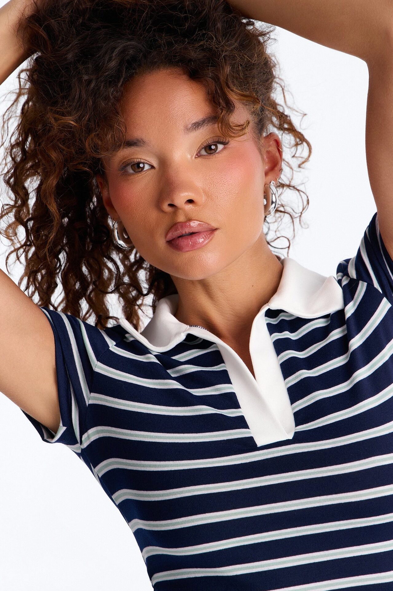 Optimist Striped Polo Pant Set - Navy/combo image 3