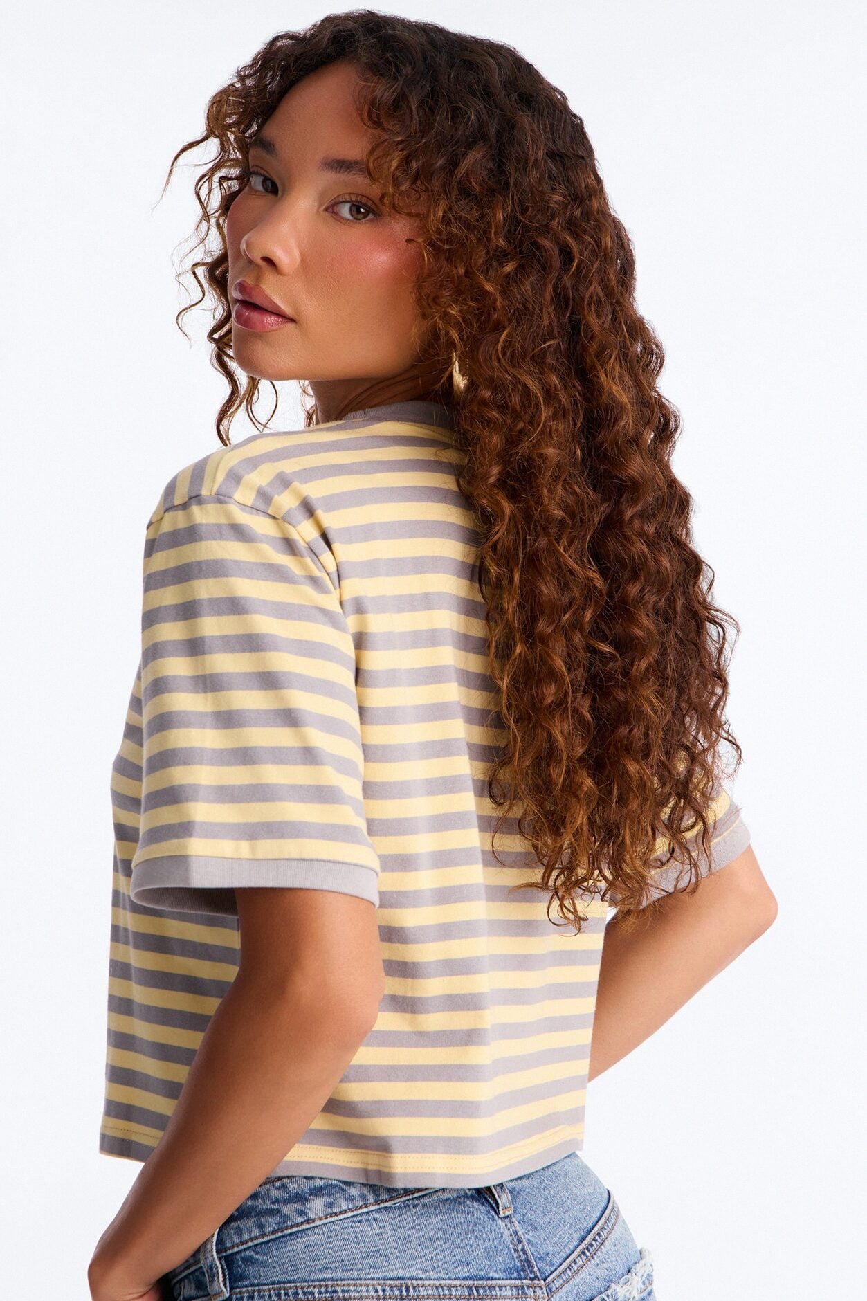 The Rolling Stones Stripe Crop Tee - Multi Color image 4