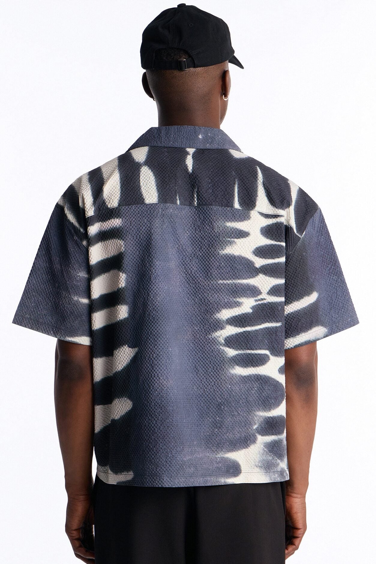 Boxy Lunar Forge Textured Polo - Grey/combo image 4