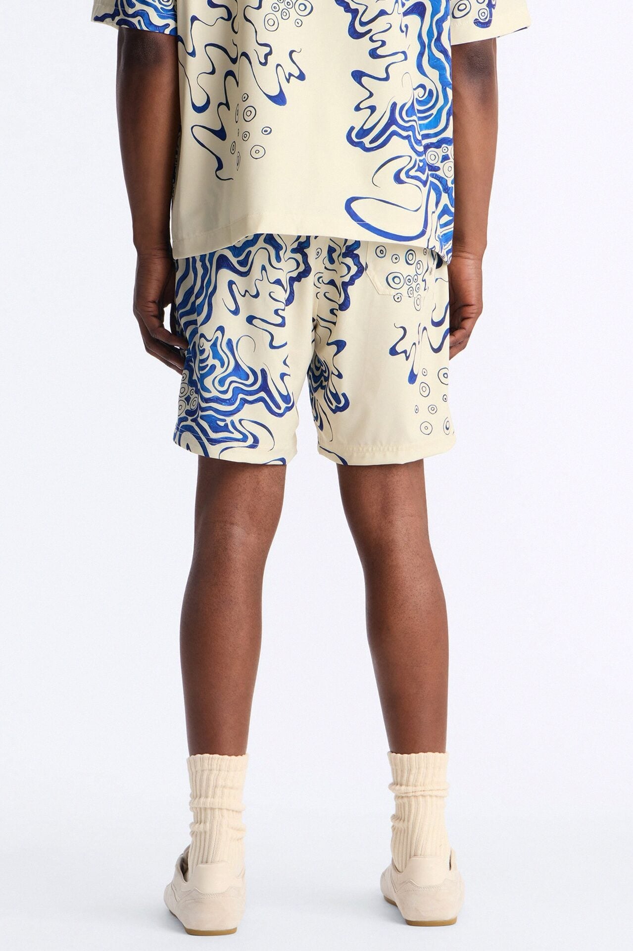 Abstract Mykonos Swim Trunk 7″ - Blue/combo image 4