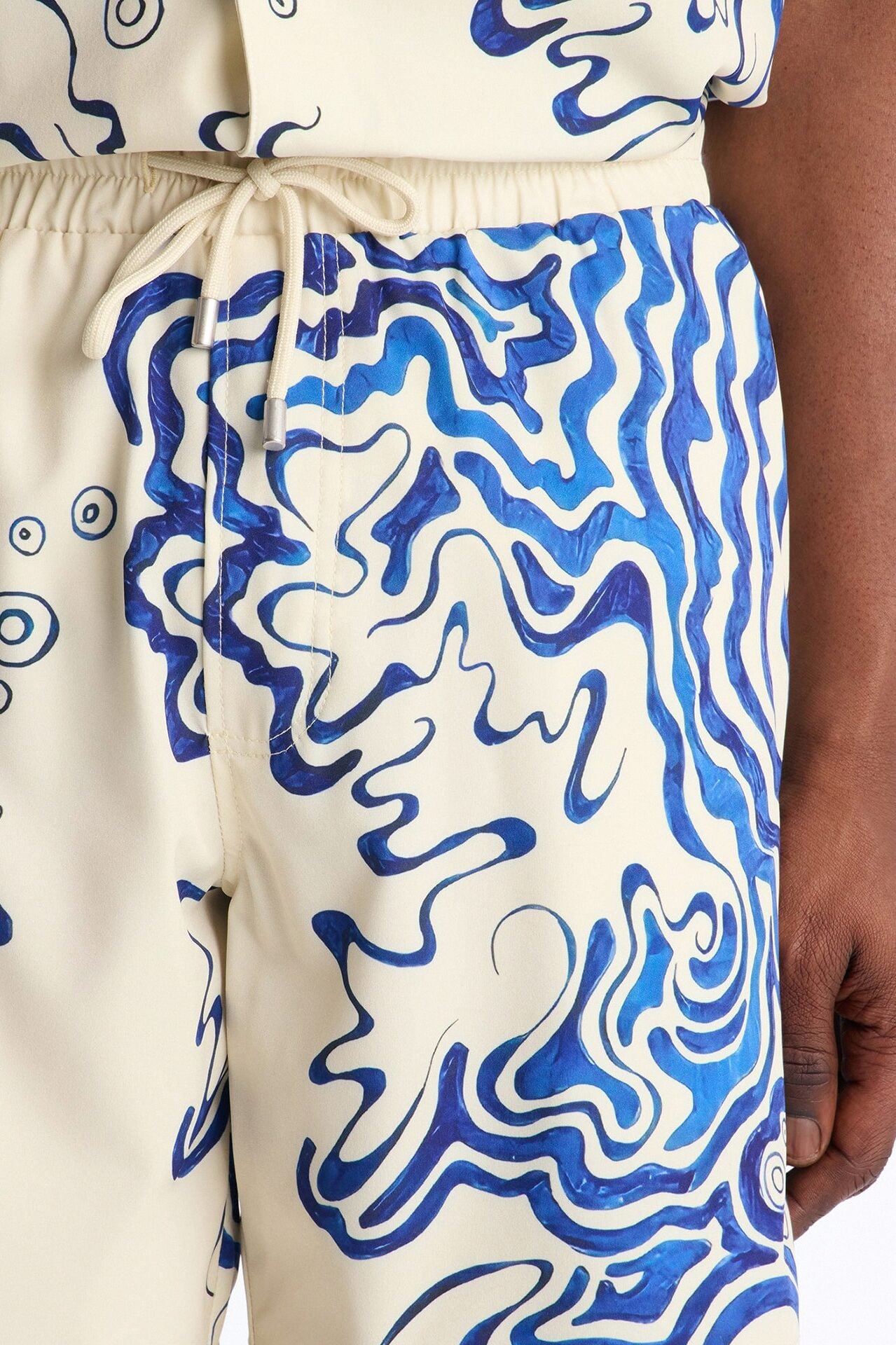 Abstract Mykonos Swim Trunk 7″ - Blue/combo image 3