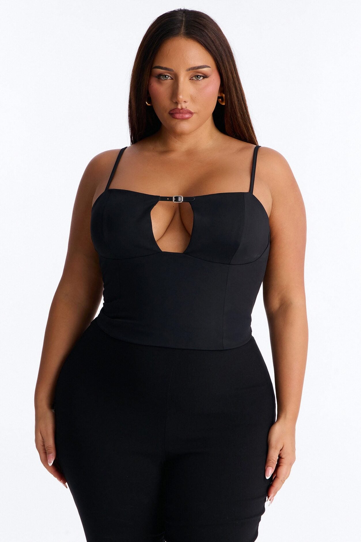 Rhyan Belted Sleeveless Top - Black image 5