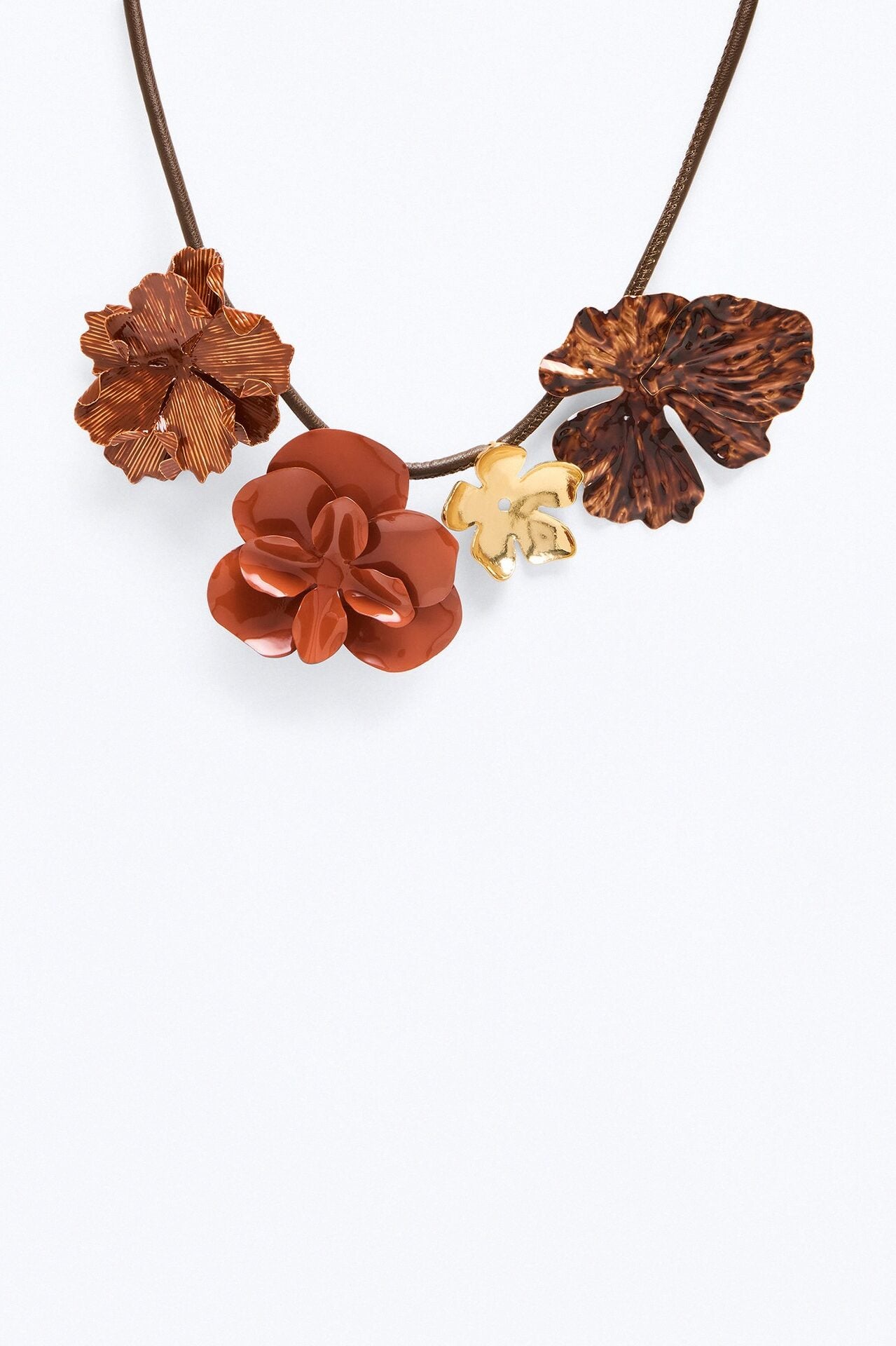 Autumn Blossom Necklace - Orange/combo image 3