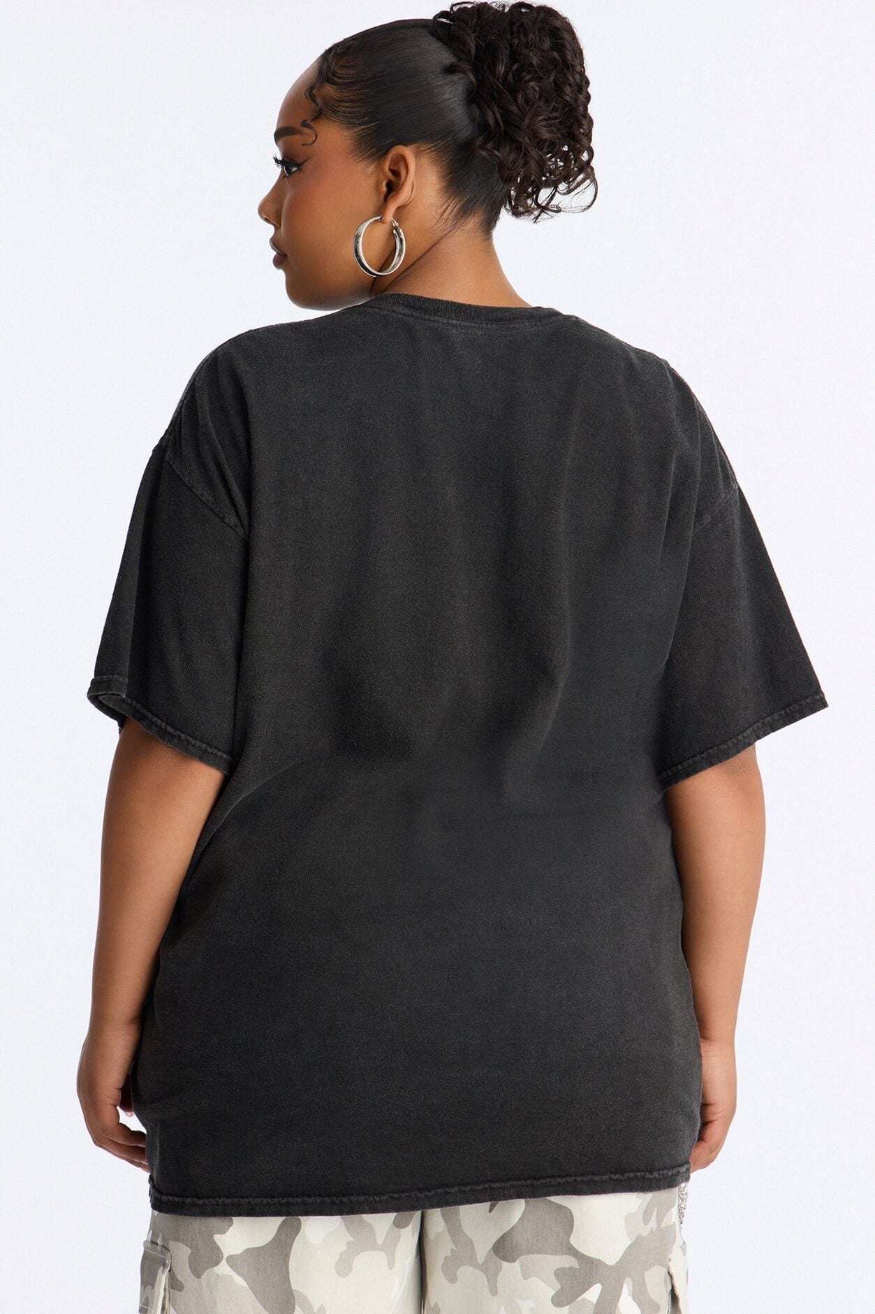 Metallica Glitter Oversized Tee - Black image 6