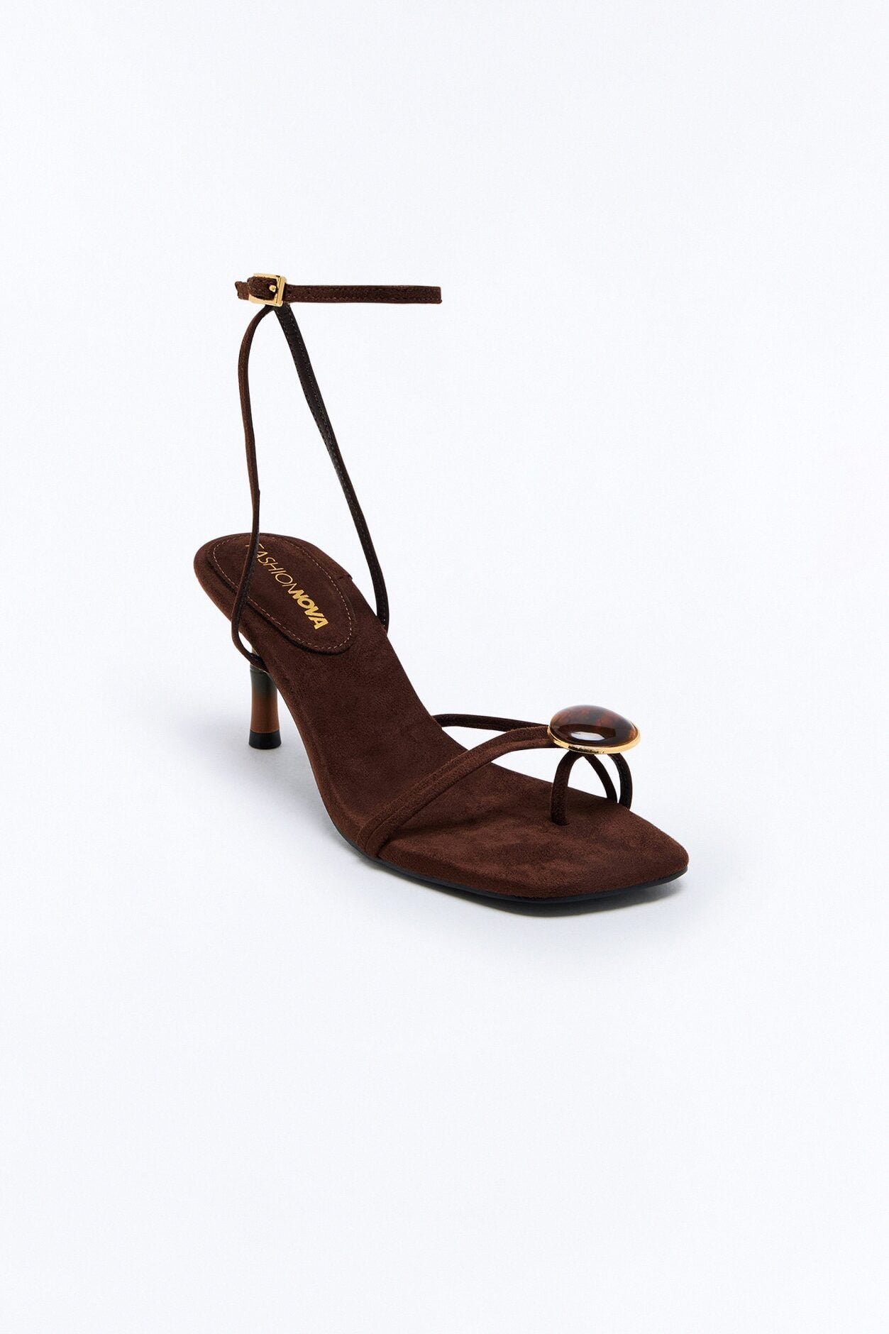 Rico Stone Toe Ring Heels - Chocolate image 2