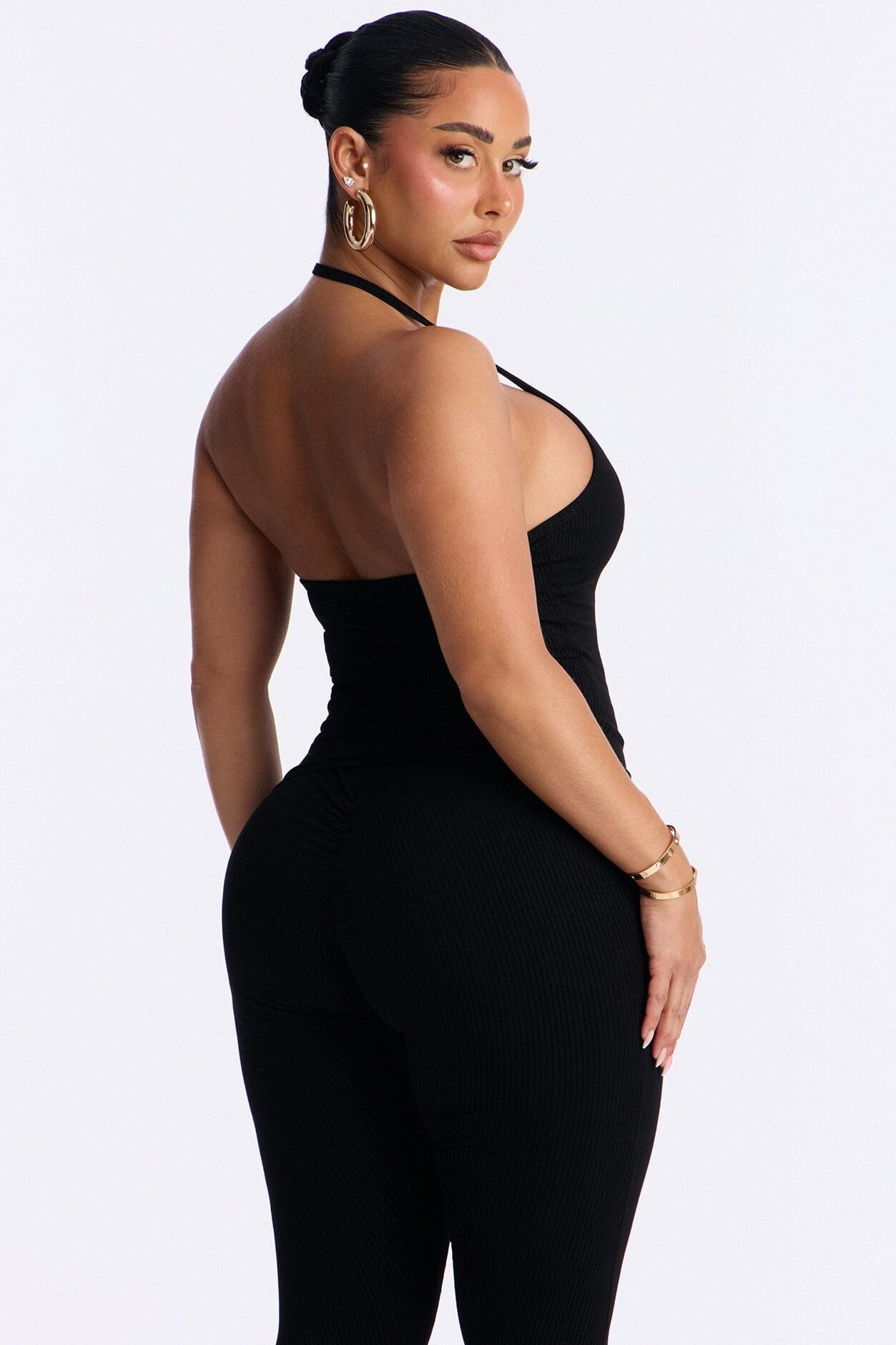 Gaia Snatched Tank Top - Black image 3