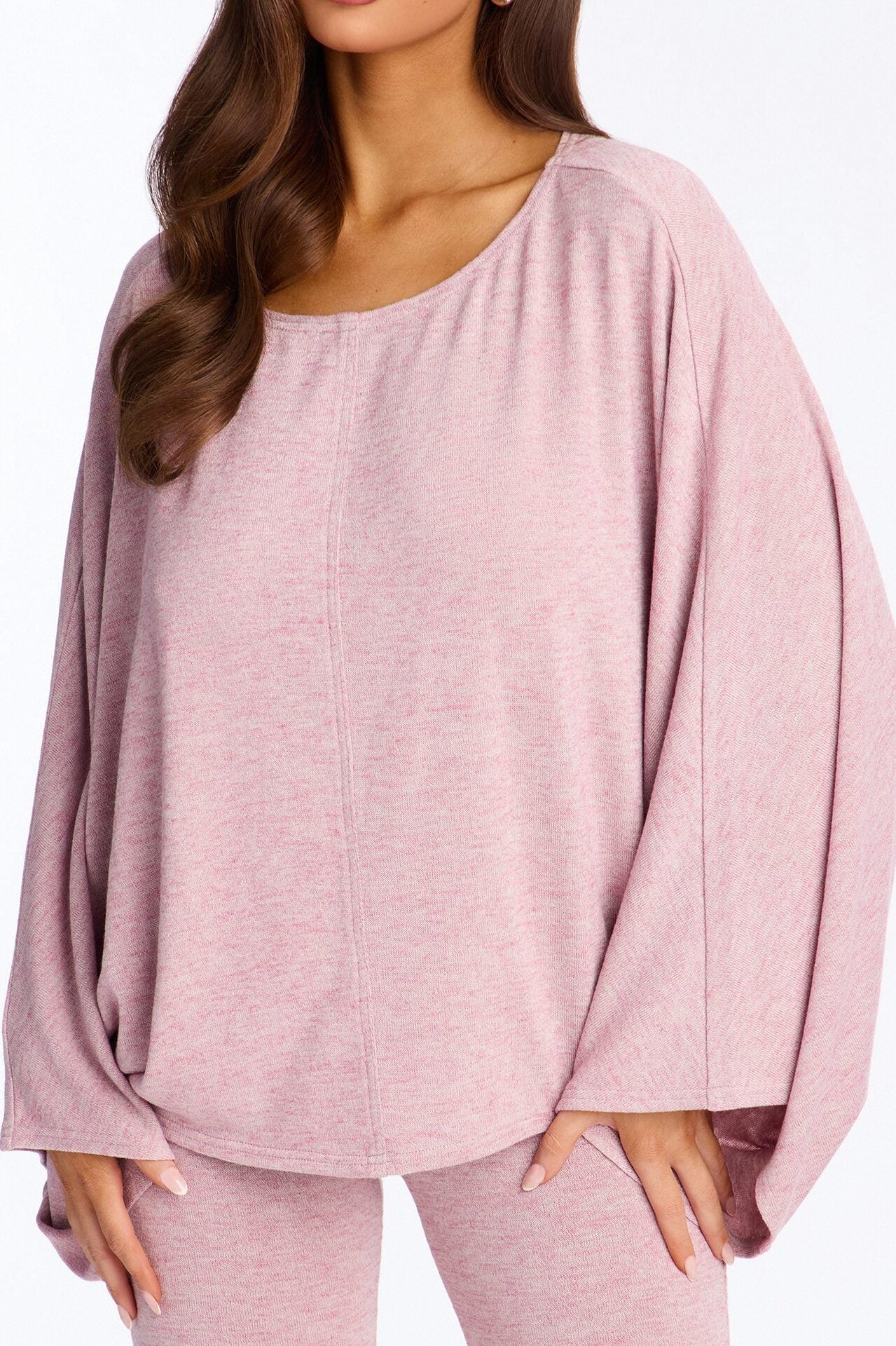 Amaya Capri Jumpsuit And Draped Top Set - Mauve image 3