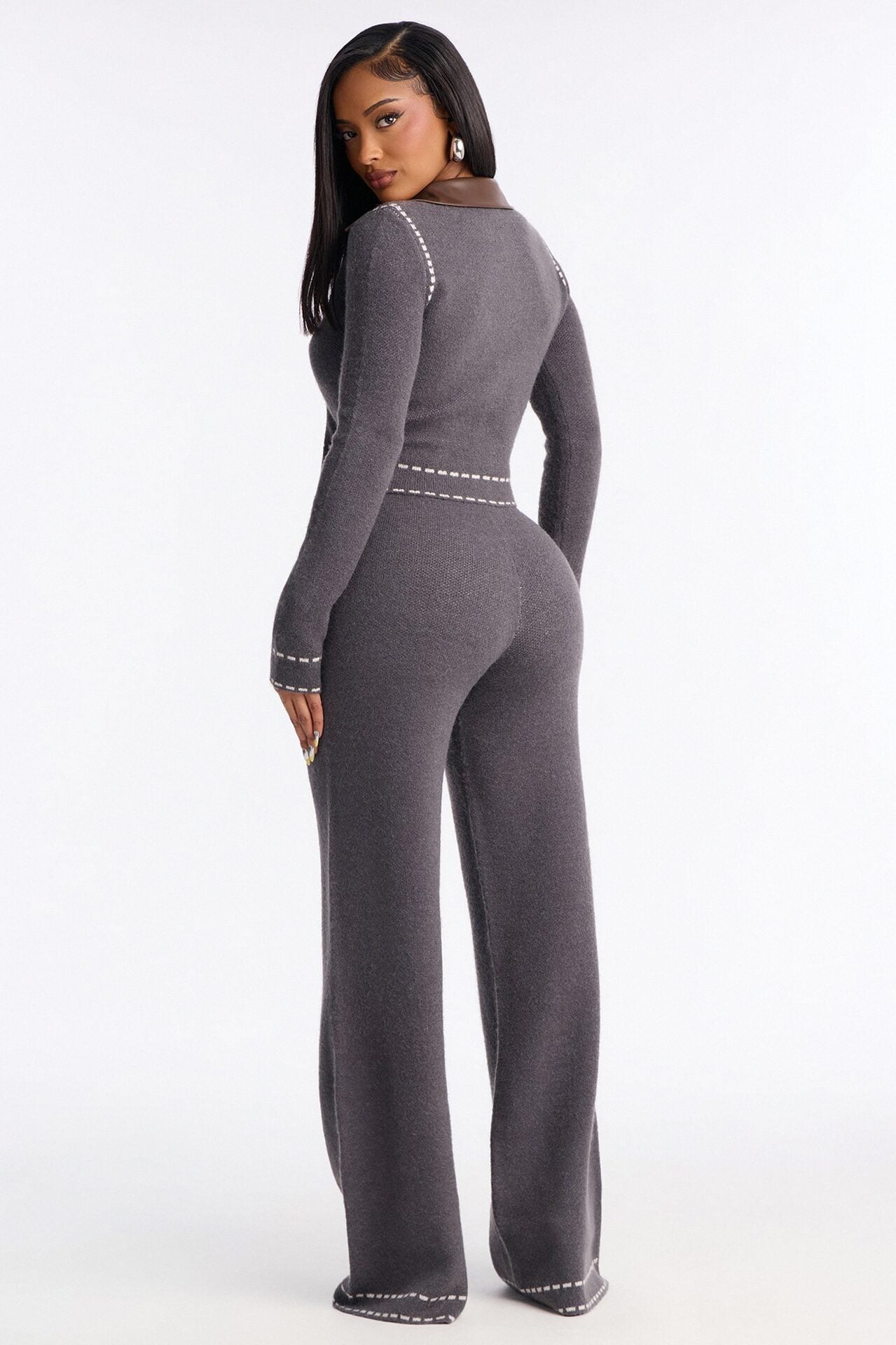 Cierra Sweater Pant Set - Grey image 4