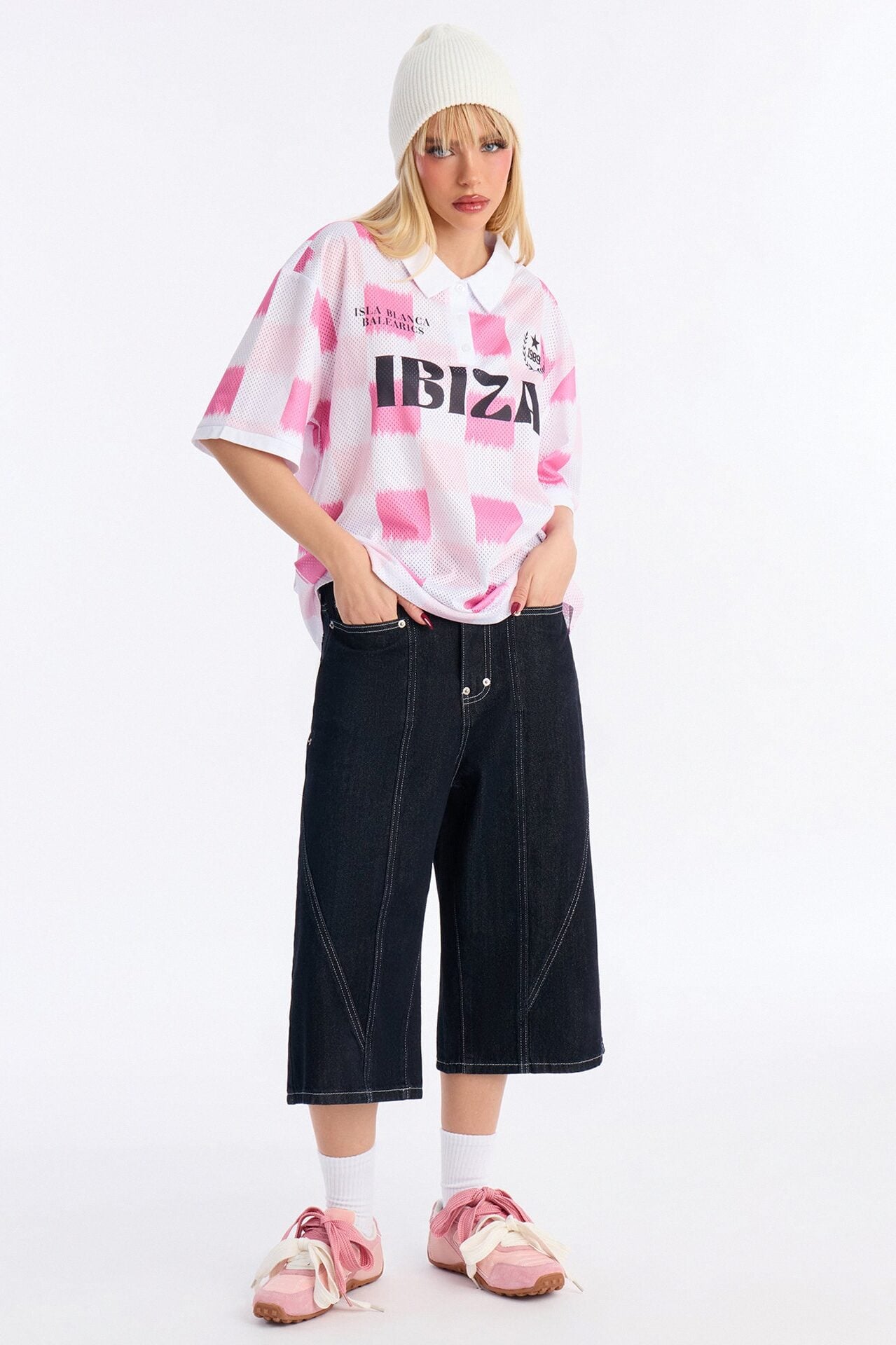 Ibiza Checkered Jersey - Pink/combo image 2