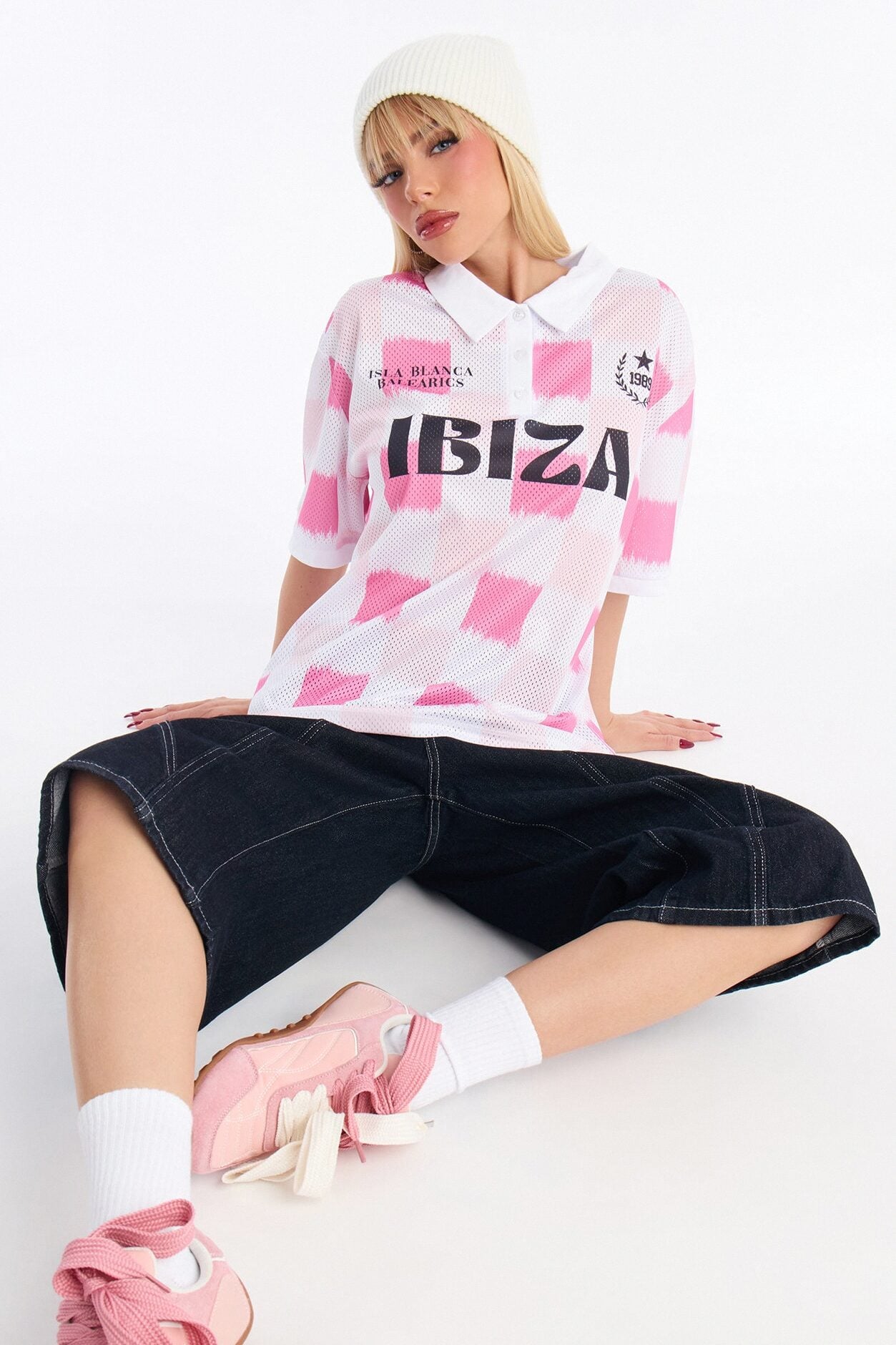 Ibiza Checkered Jersey - Pink/combo image 3