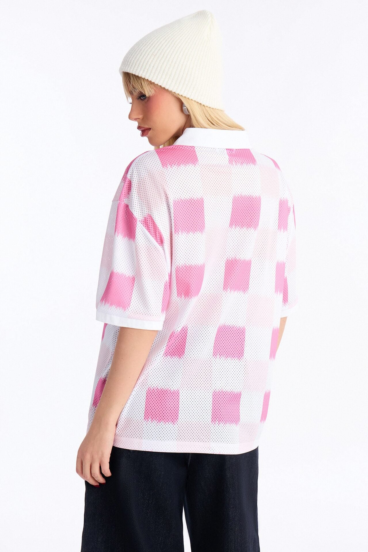 Ibiza Checkered Jersey - Pink/combo image 4