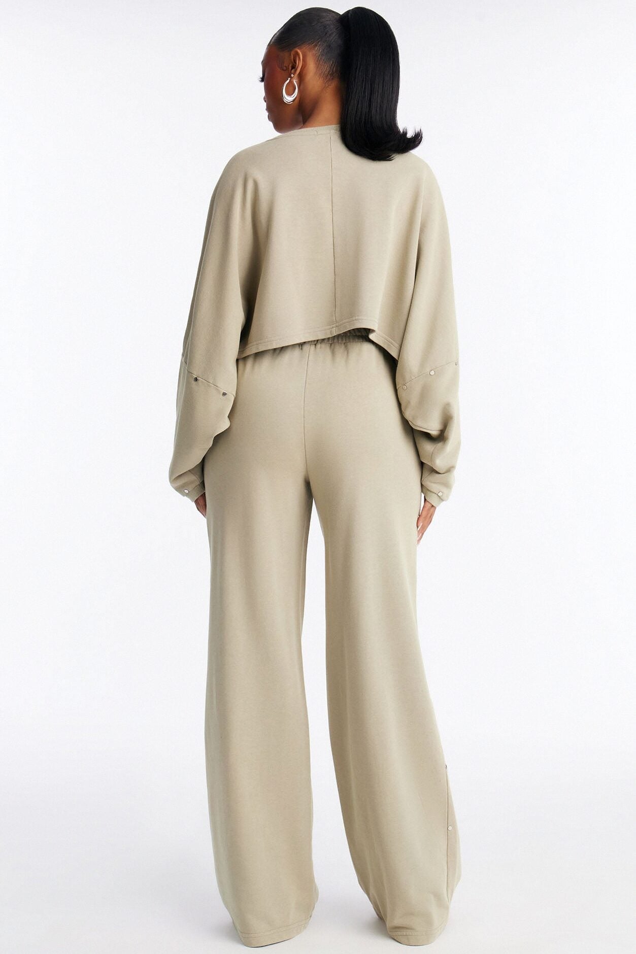 Charlie Washed Studded Pant Set - Sage image 4