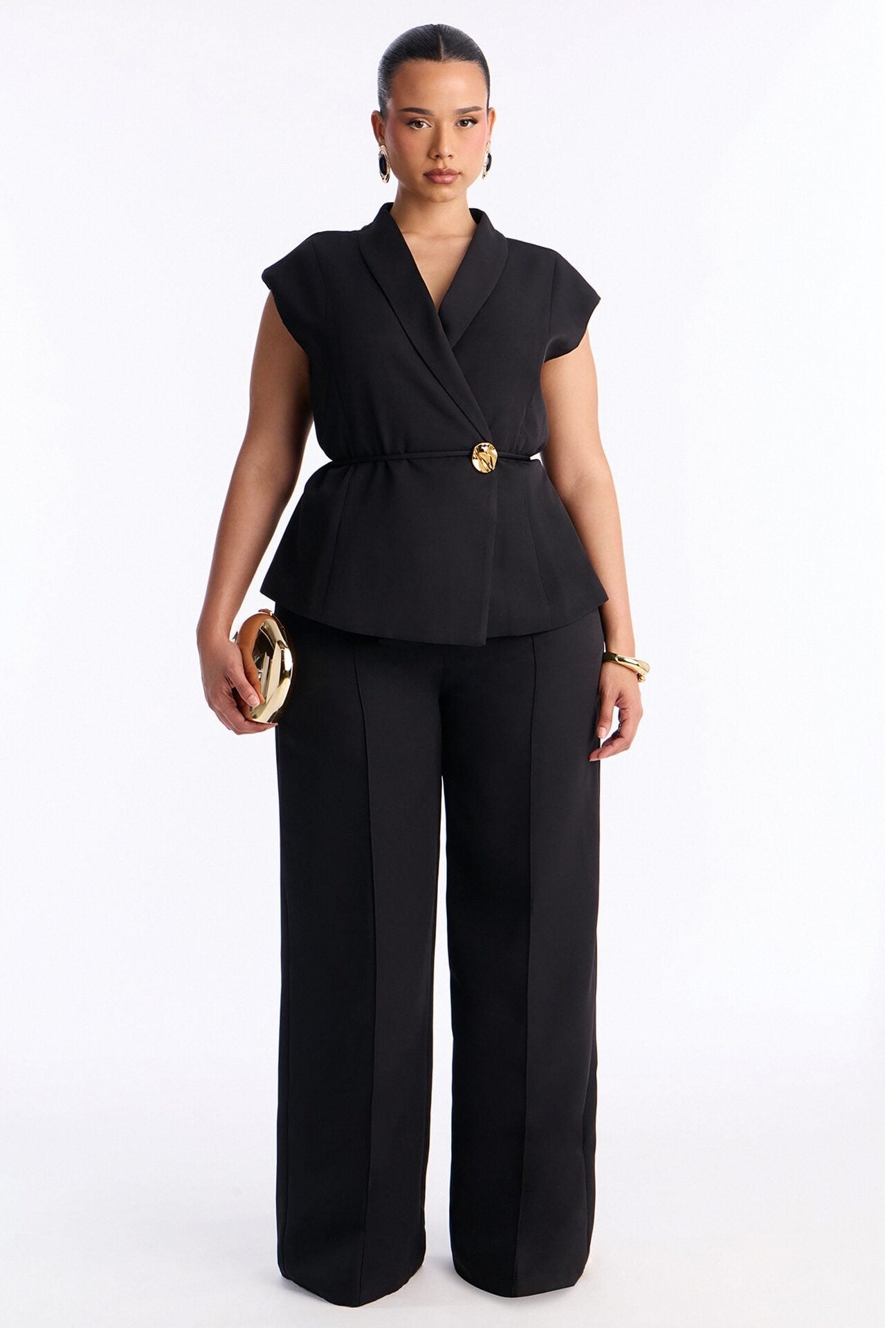 Signature Move Vest Pant Set - Black image 2