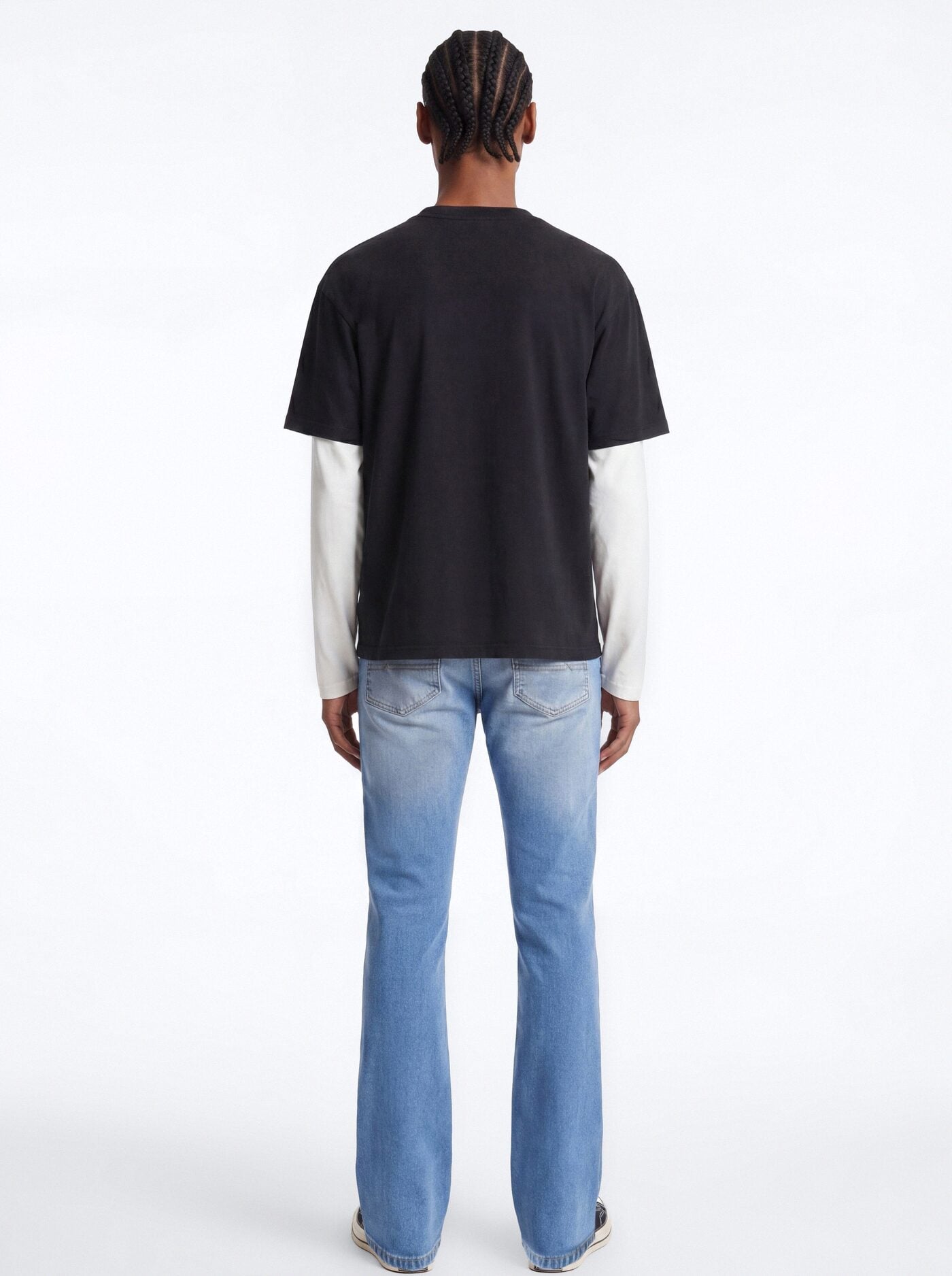 Essential Stacked Skinny Flare Stretch Jean - Medium Blue Wash image 2