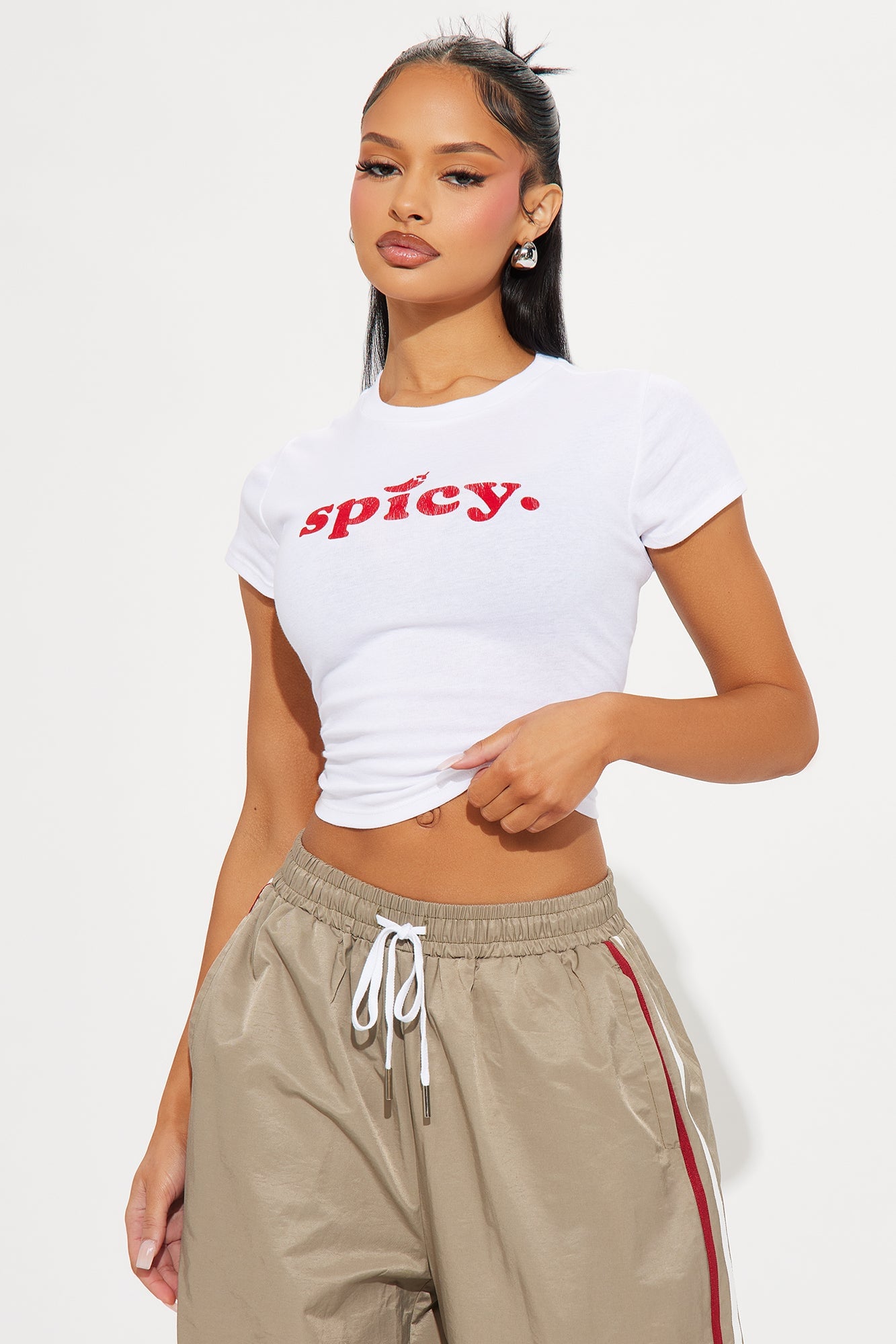 Spicy Hot Chili Pepper Baby Tee - White image 5