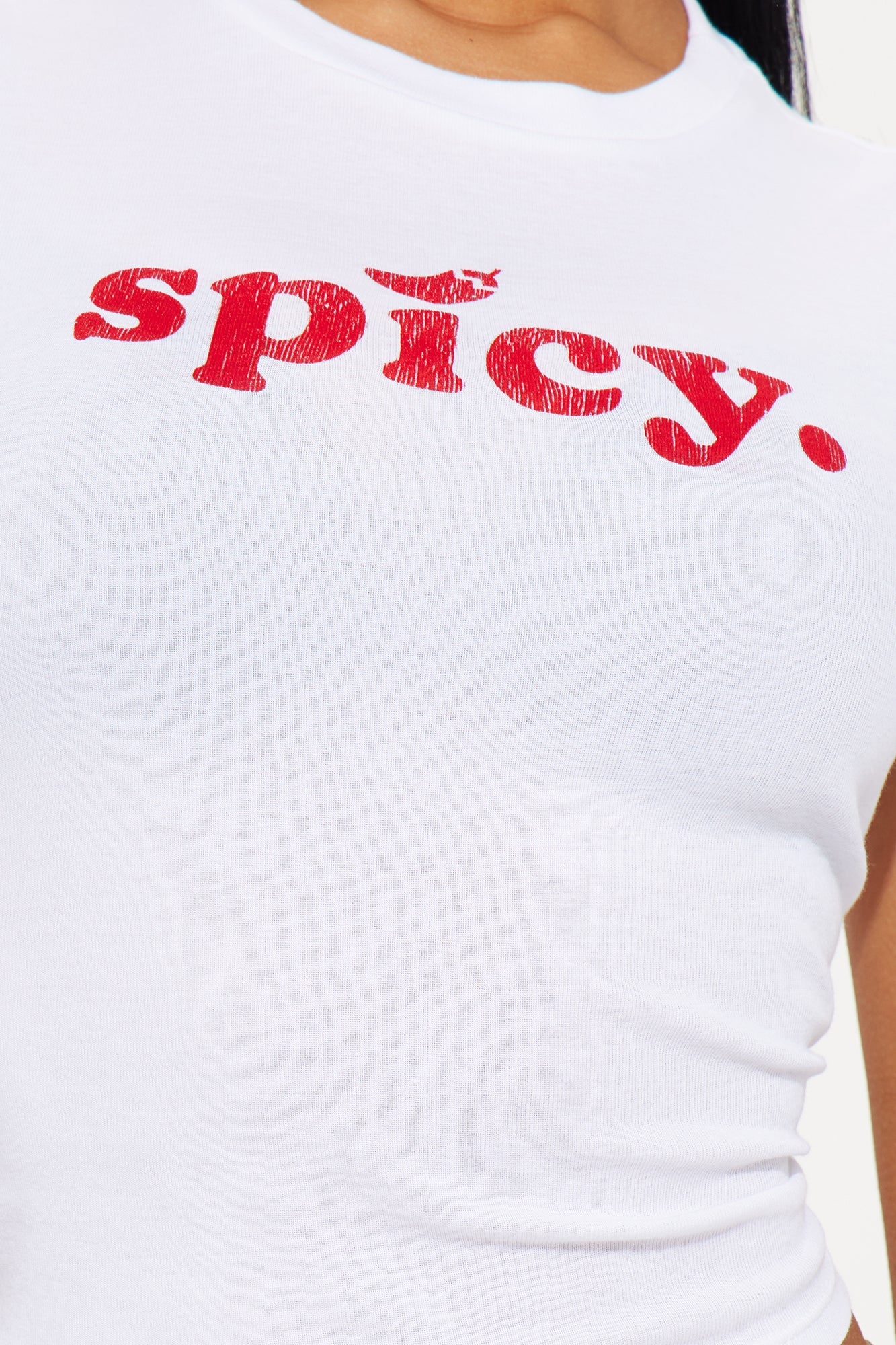 Spicy Hot Chili Pepper Baby Tee - White image 8