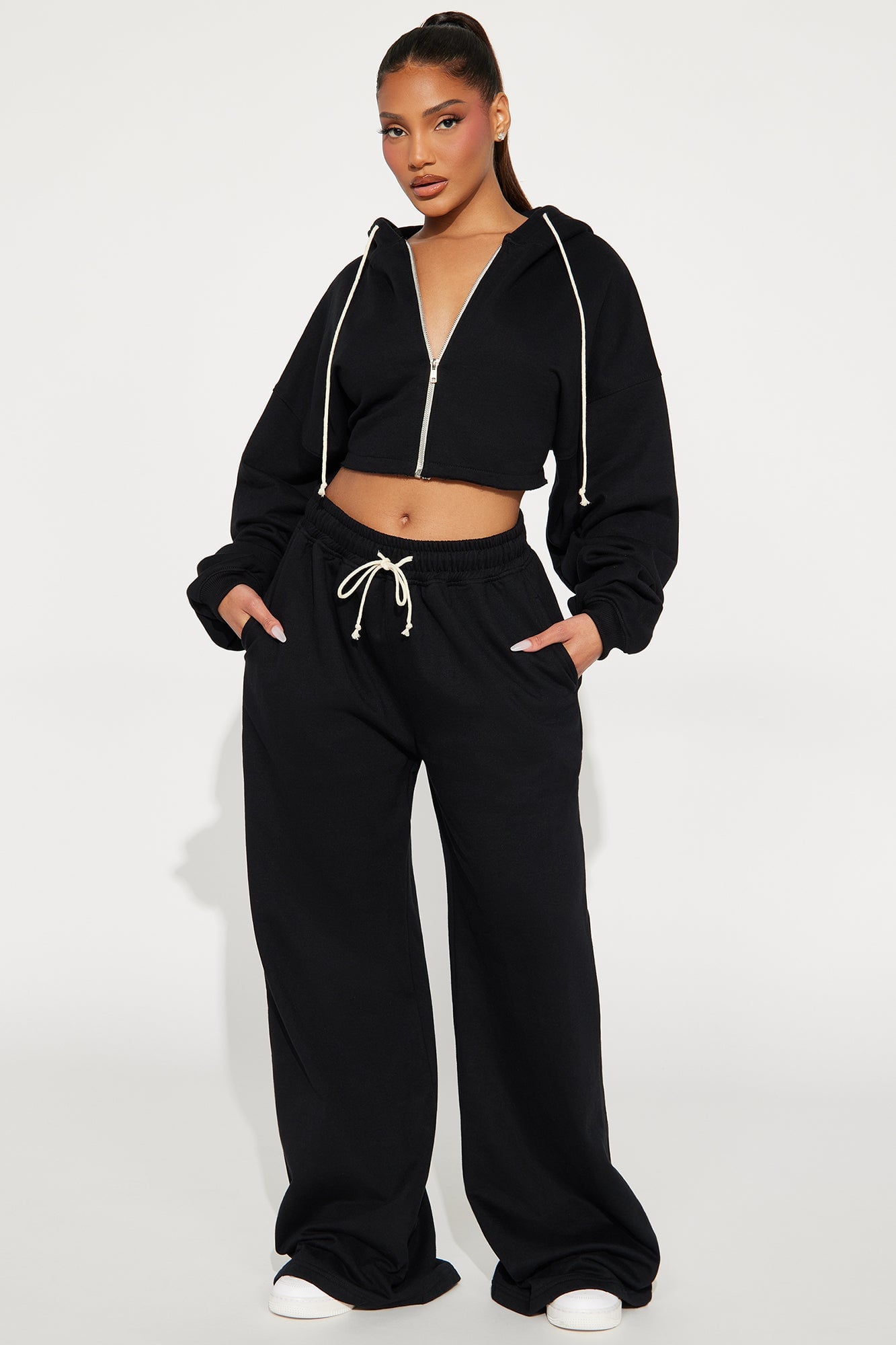 On The Way Sweatpant Set - Black image 4