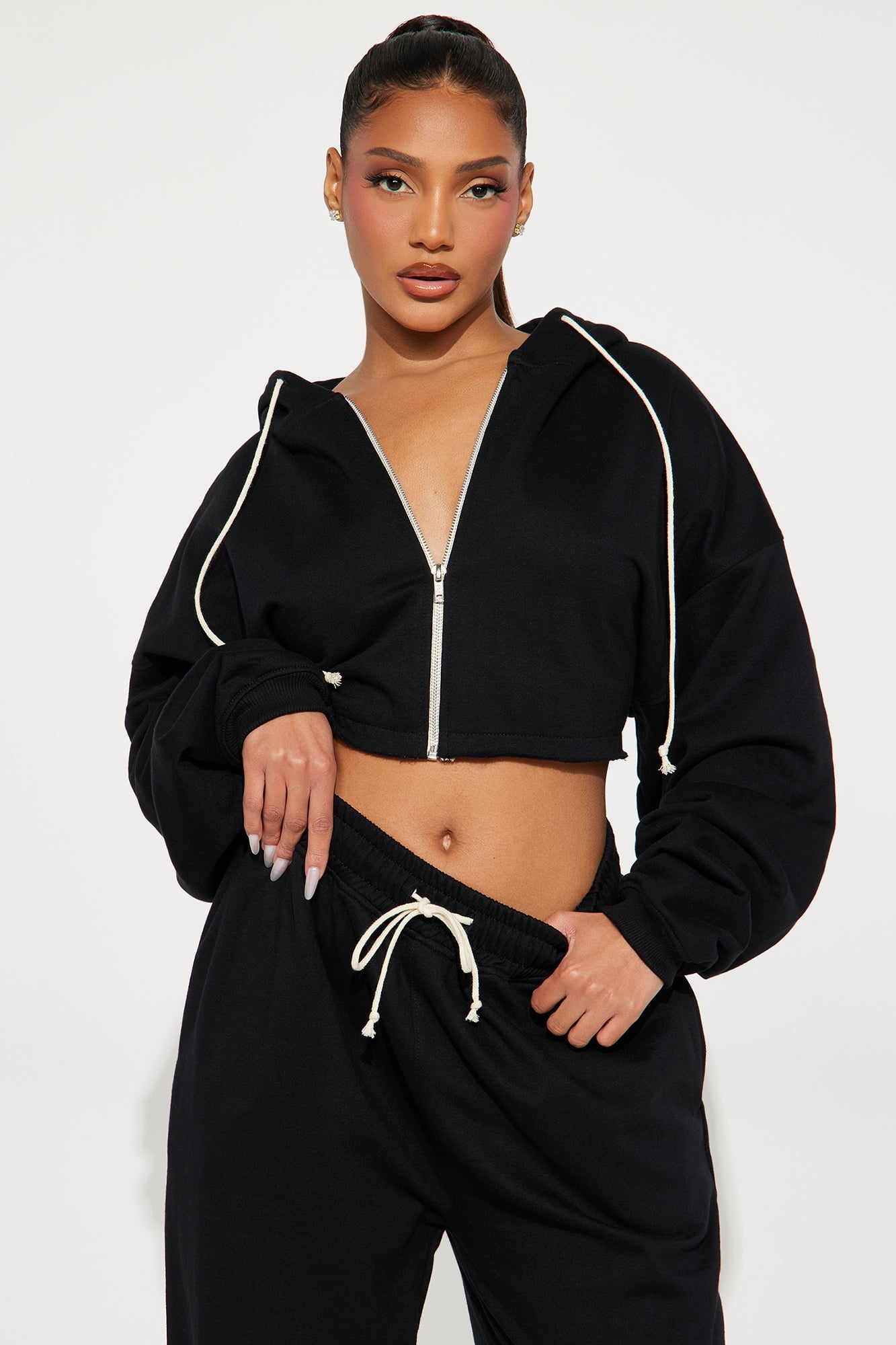 On The Way Sweatpant Set - Black image 5