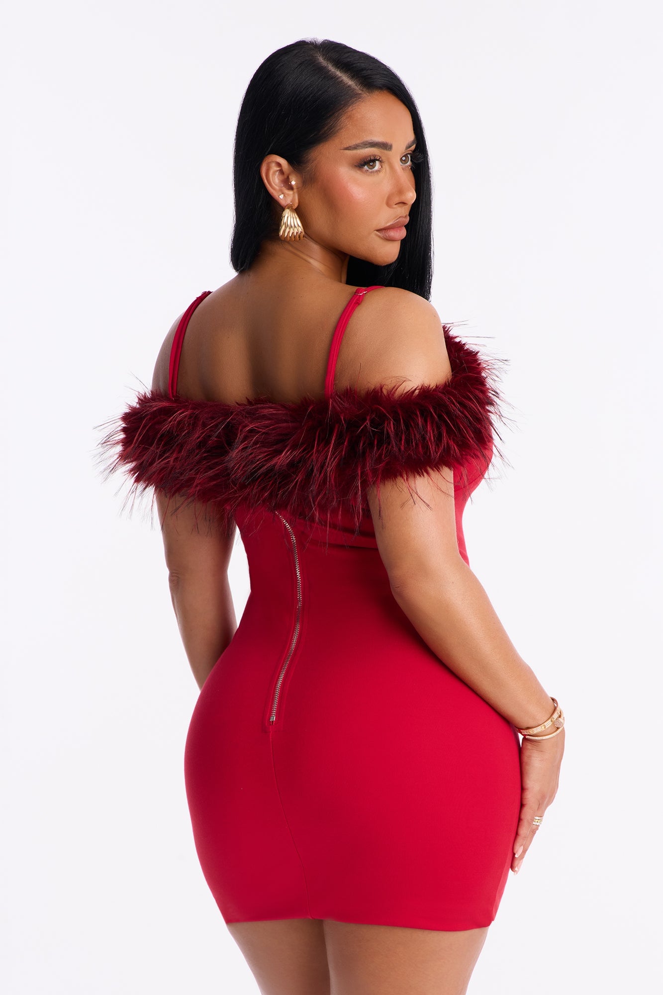 Looking Good Mini Dress - Red image 4