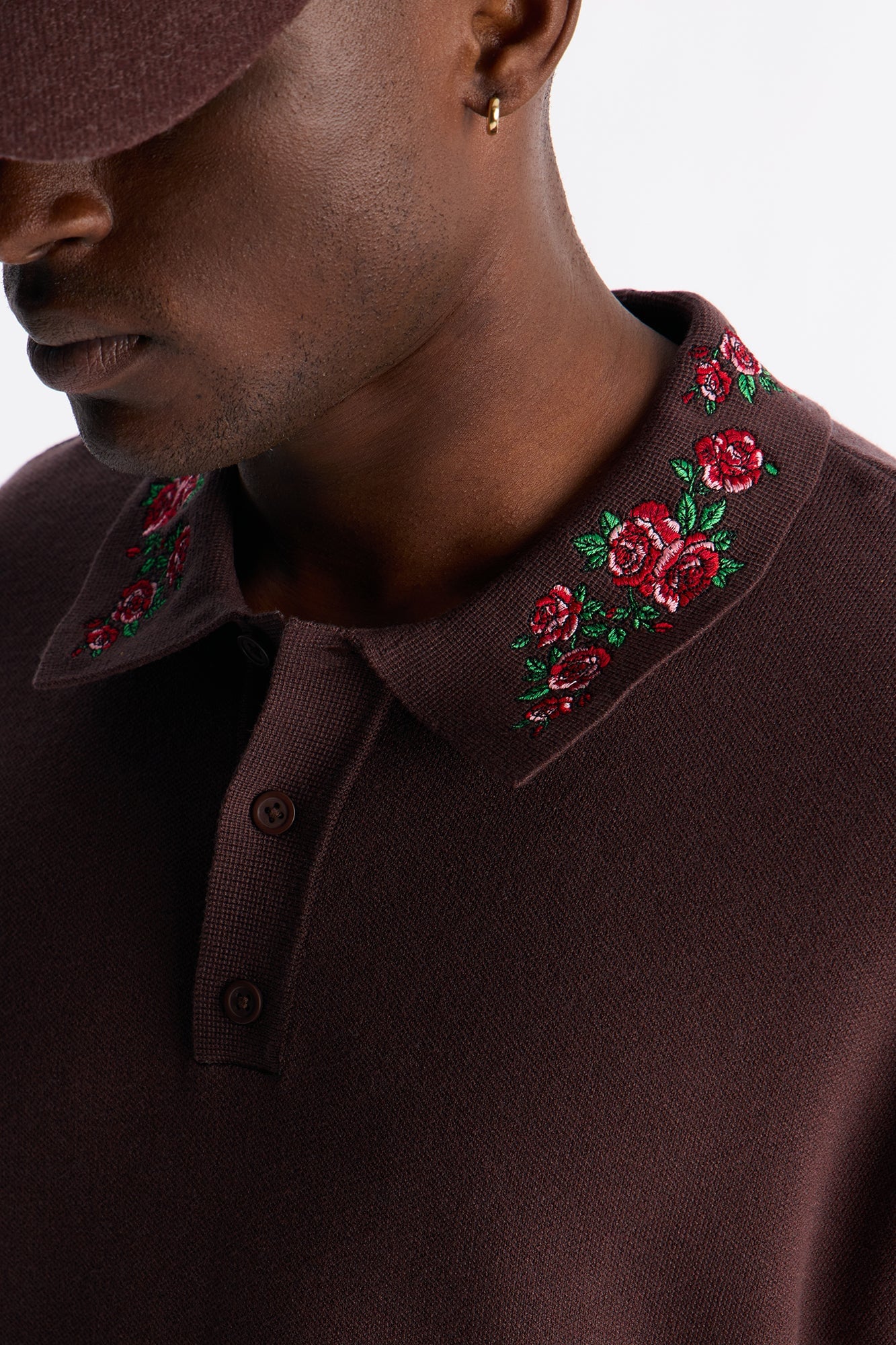 Roses Are Red Polo Short Sleeve Polo - Brown image 7
