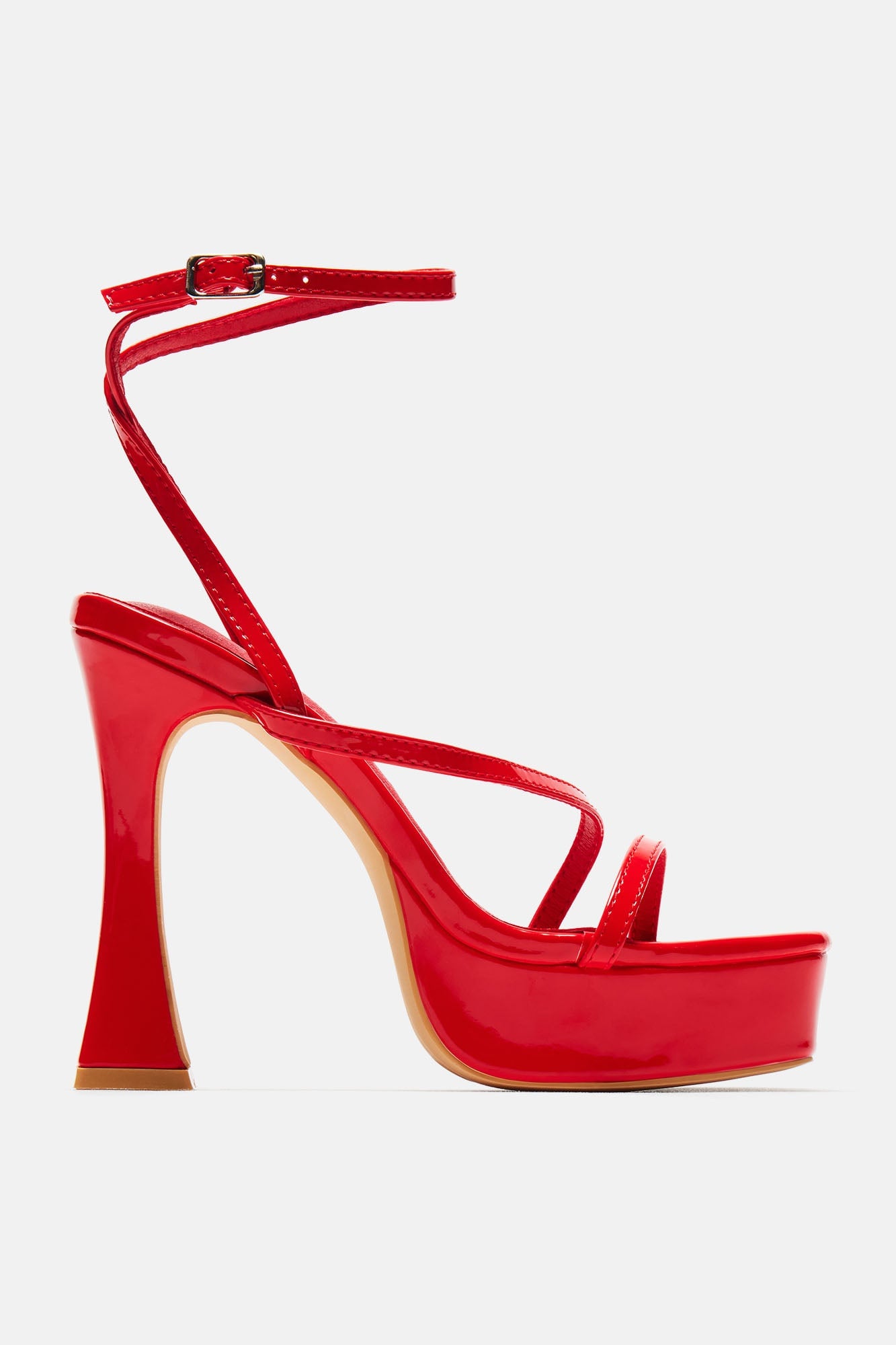 Andrea Platform Block Heels - Red image 1