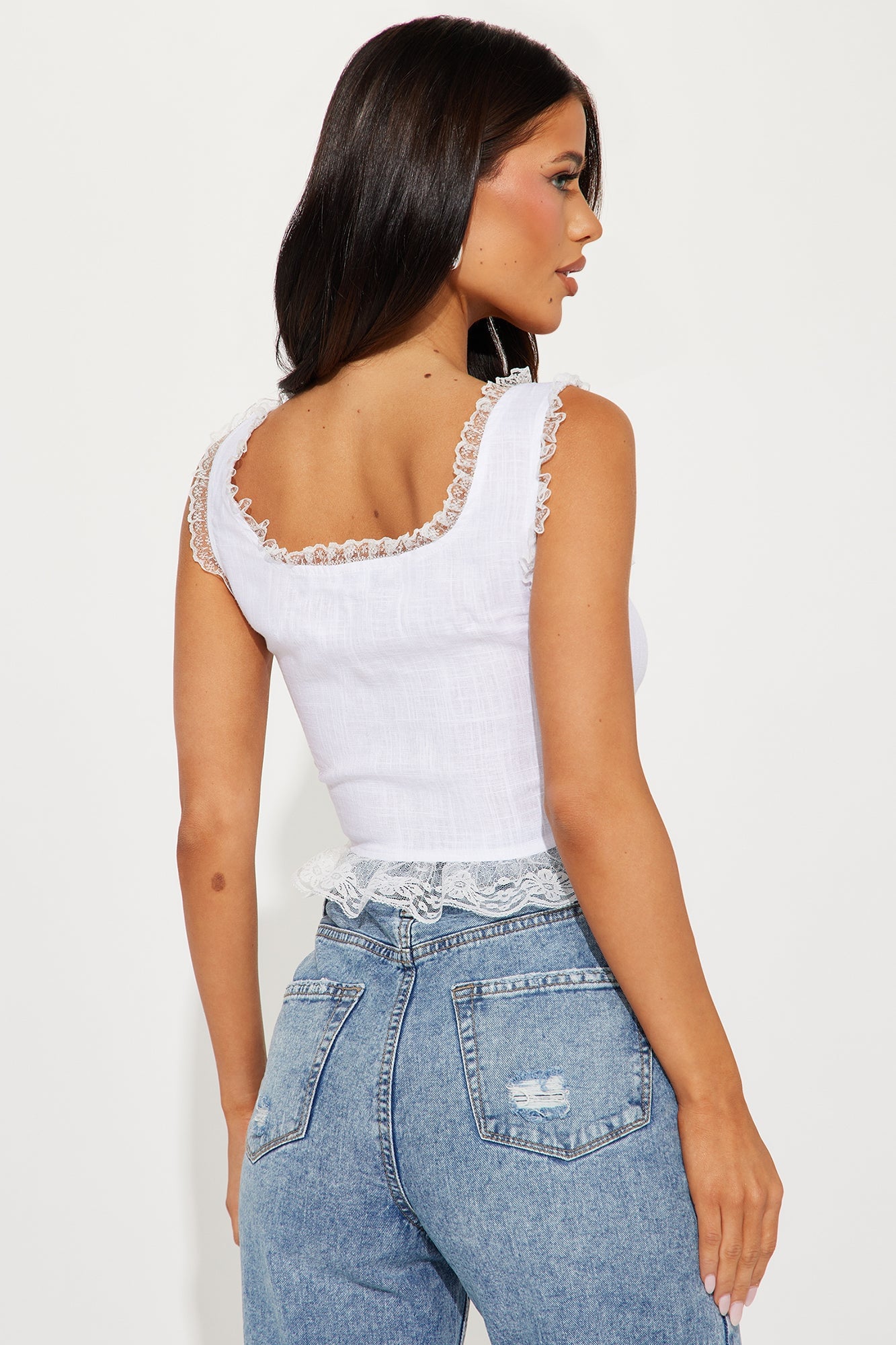 Frolicking Through Top - White image 6