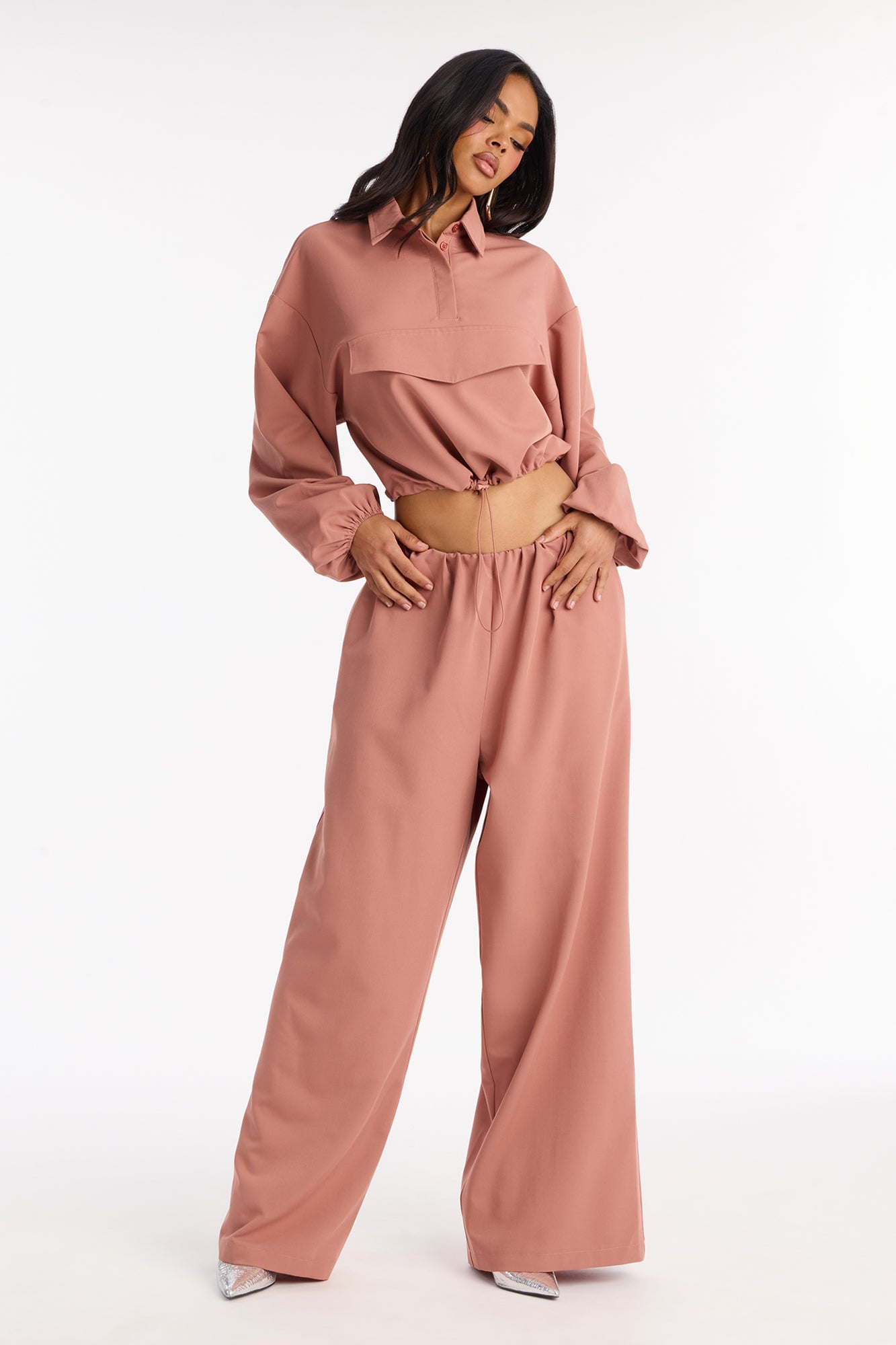 Maribella Jacket Pant Set - Marsala image 1