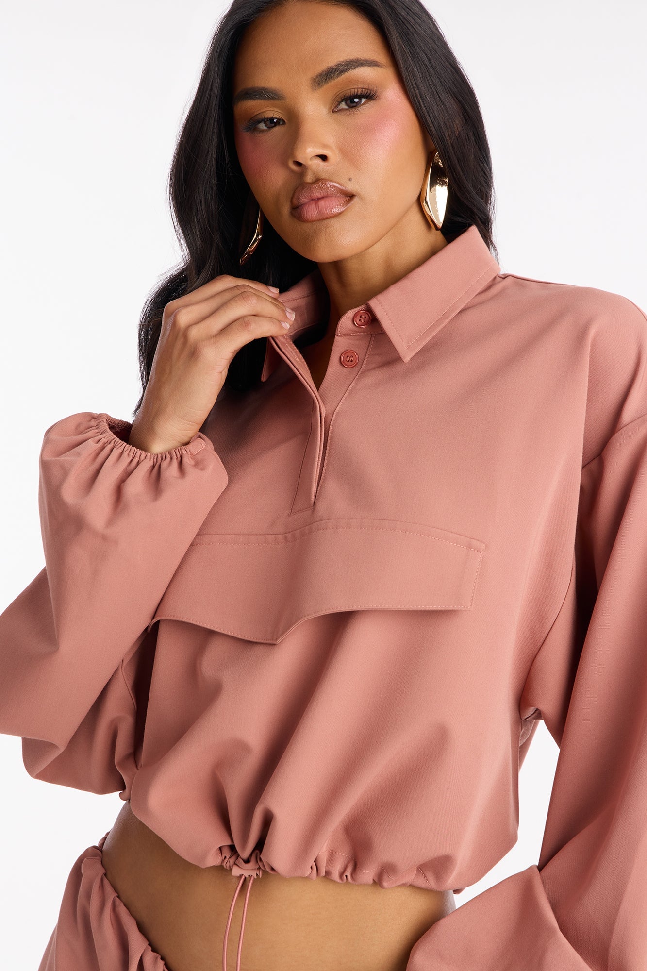 Maribella Jacket Pant Set - Marsala image 3