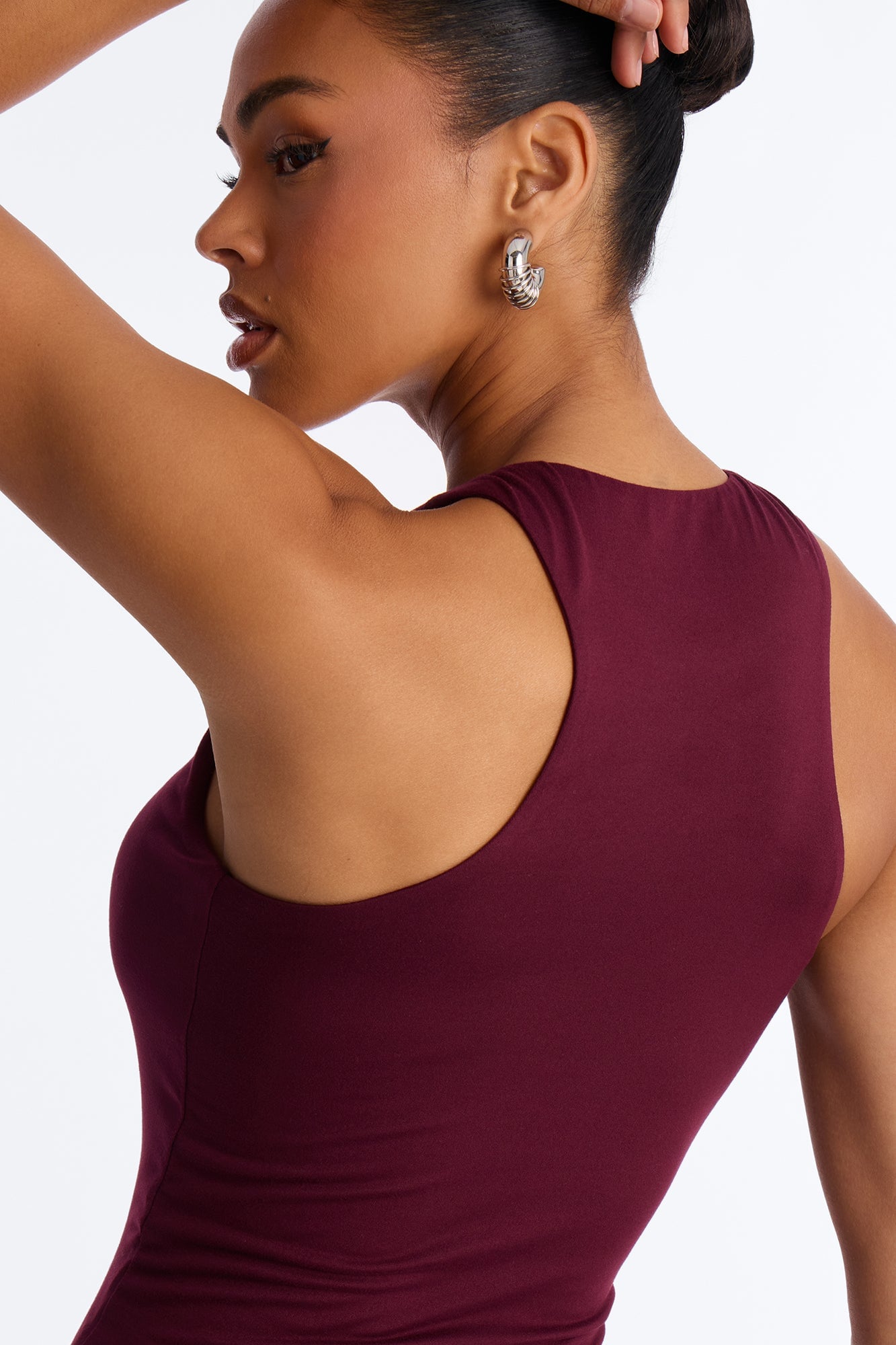 Jamie Double Lined Tank Top - Plum image 7