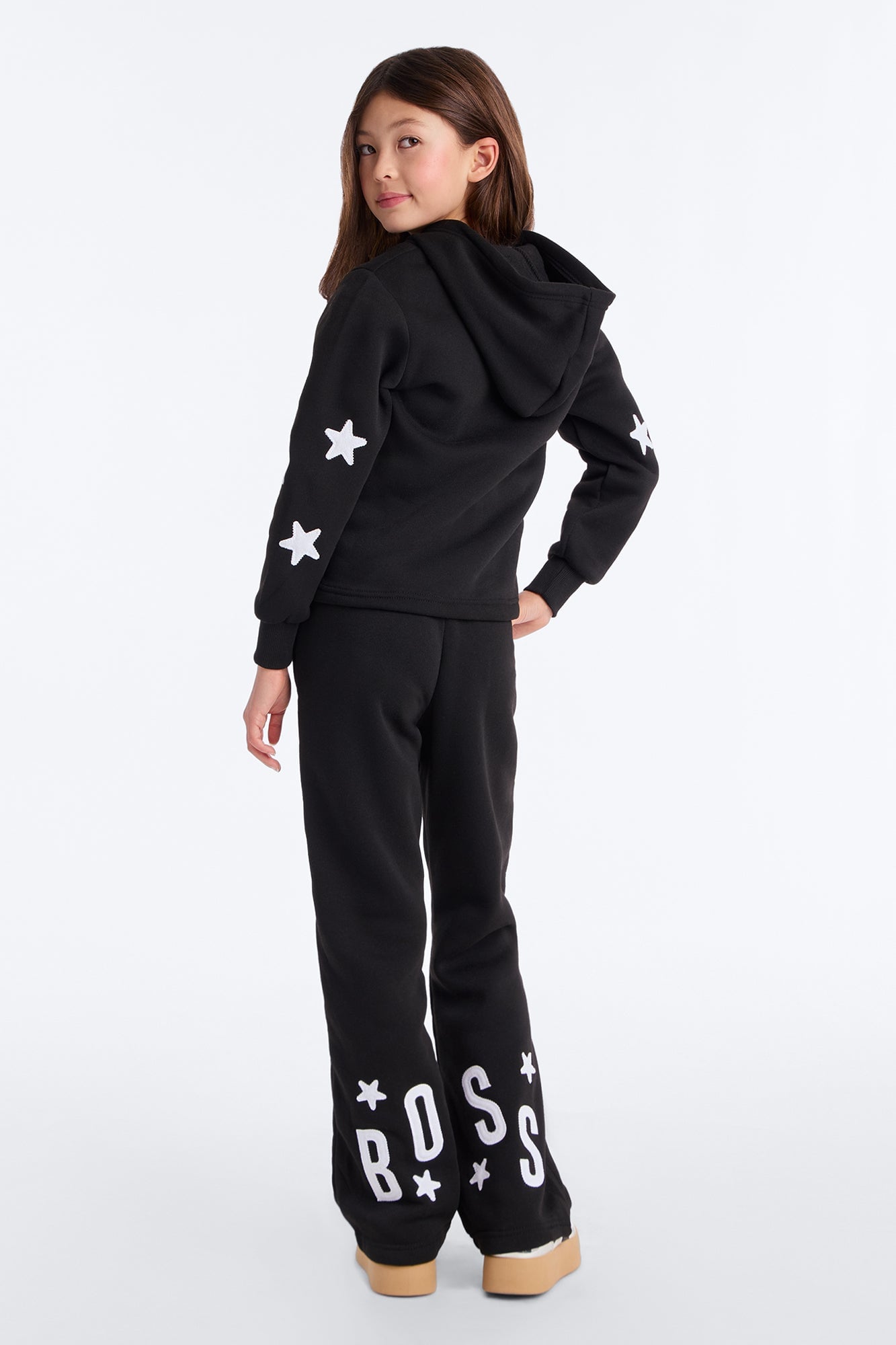 Mini She's A Boss Pant Set - Black image 3