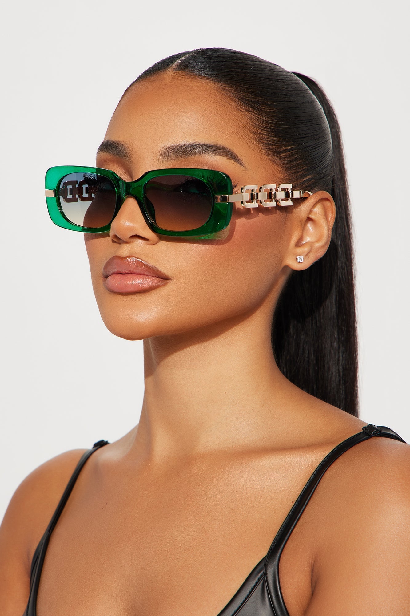 Look But Can't Touch Sunglasses - Green image 1