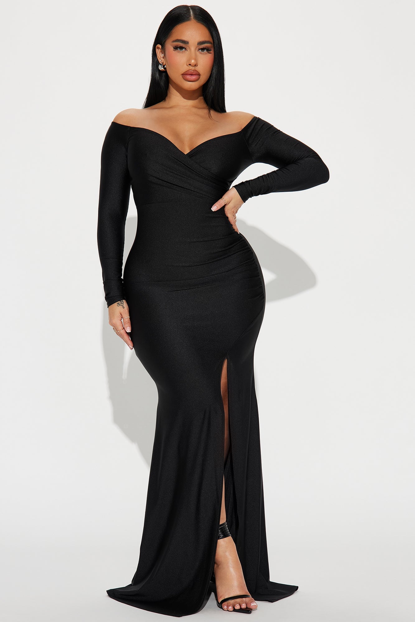 Kellie Tricot Gown - Black image 4
