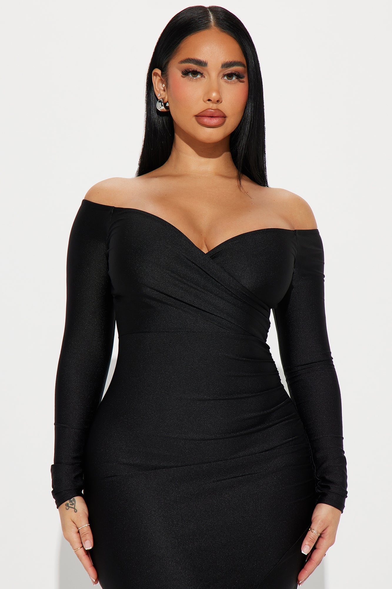 Kellie Tricot Gown - Black image 5
