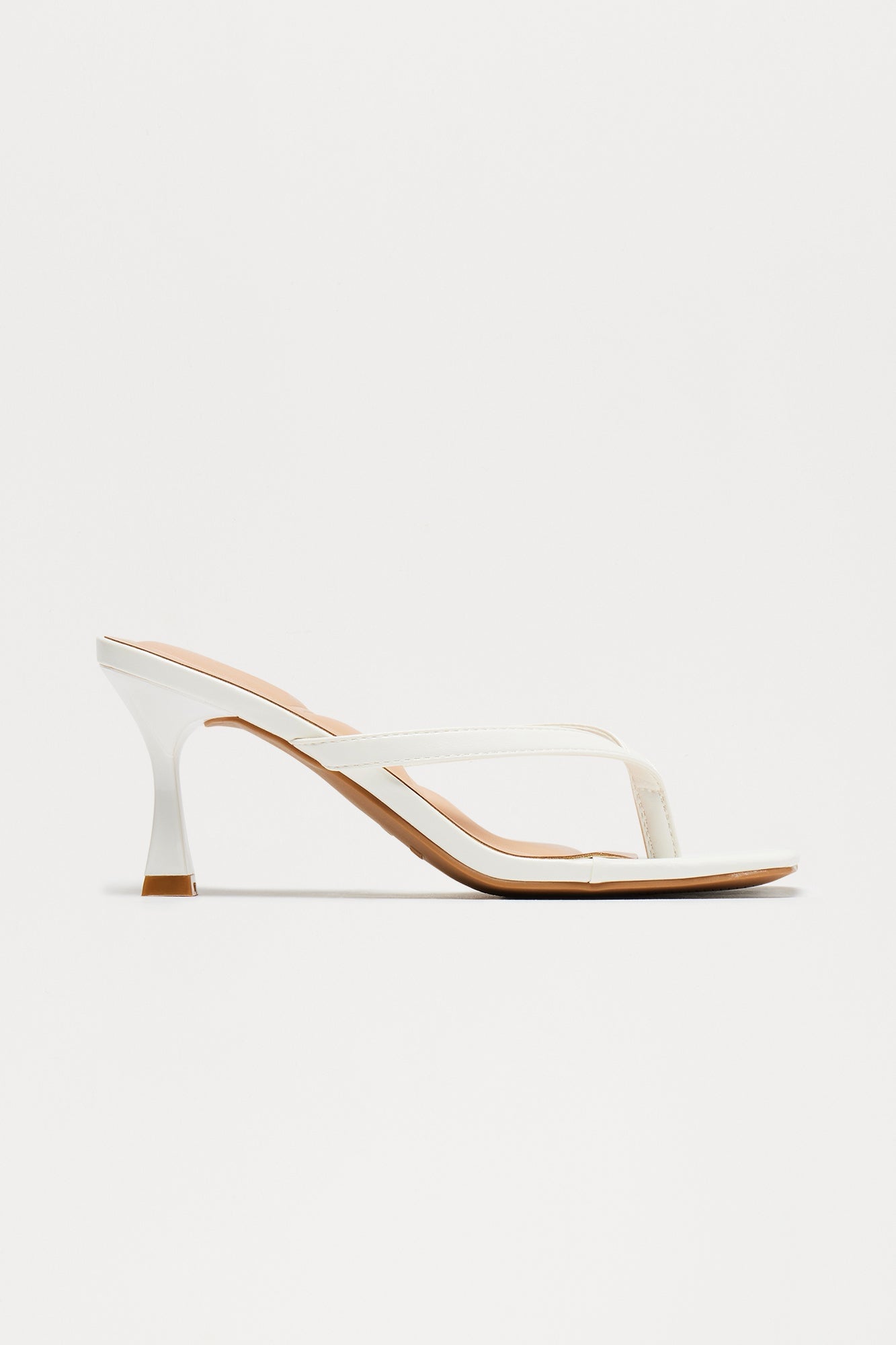 Blue Thong Mules - White image 2