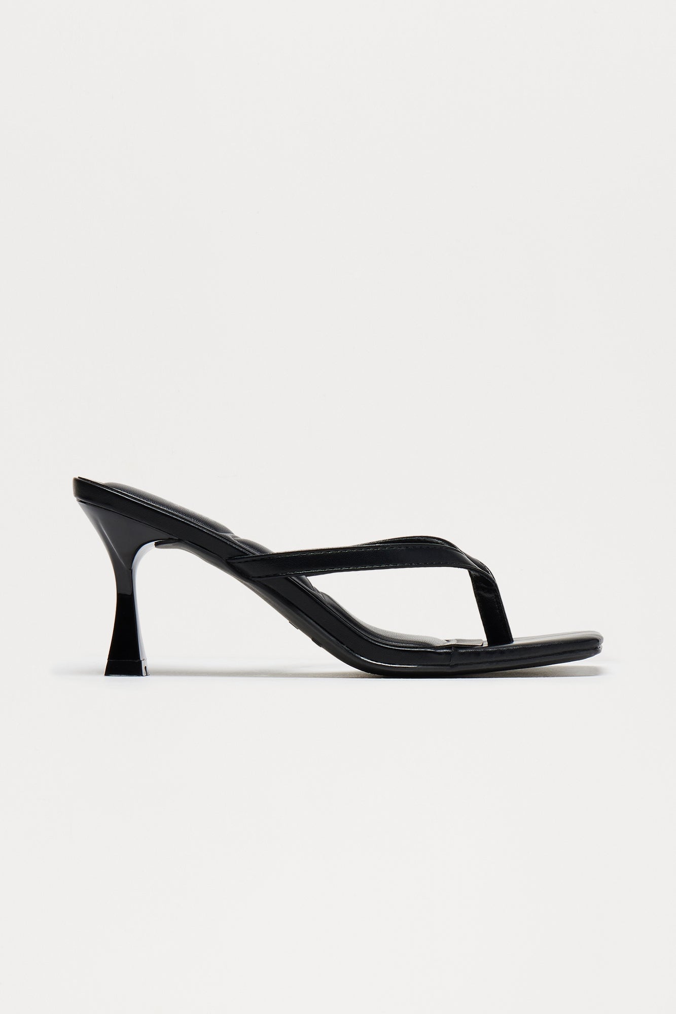 Blue Thong Mules - Black image 2
