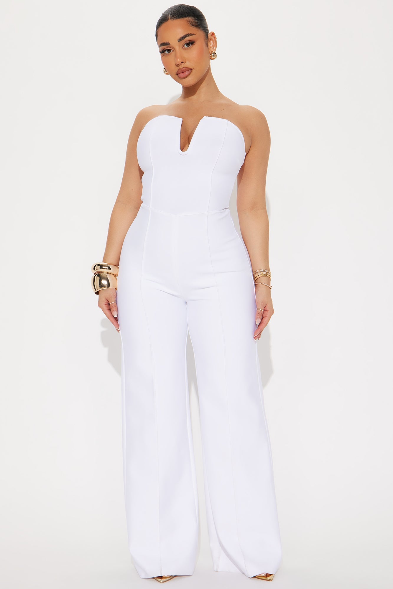 Someone To You Bandage Jumpsuit - White image 4