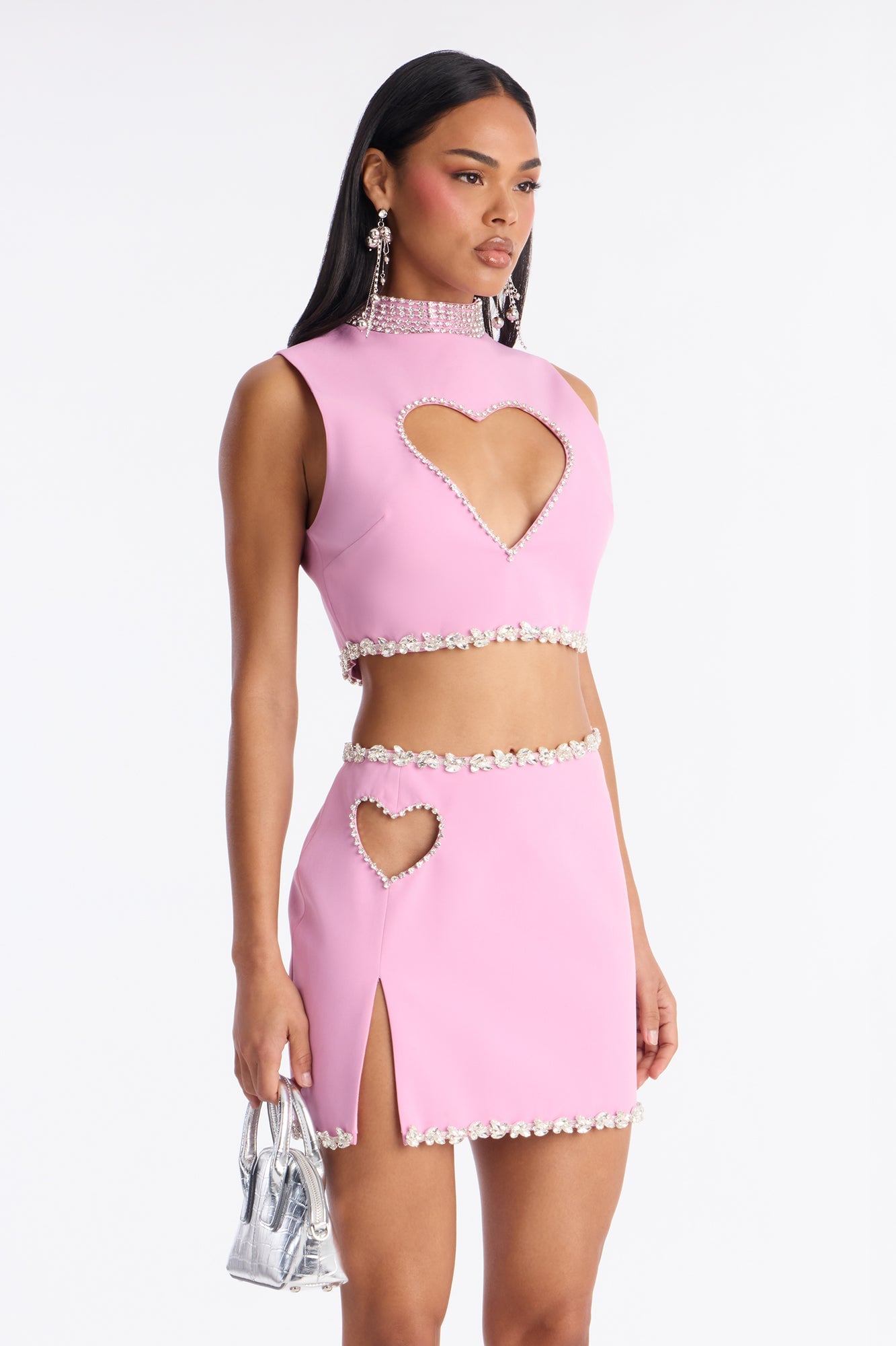 Not Your Valentine Skirt Set - Pink image 2