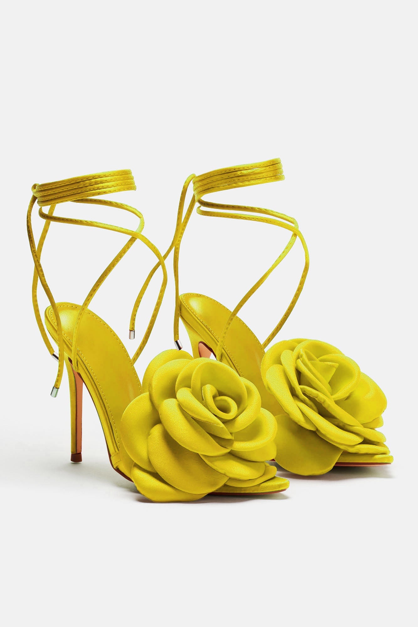 Love Is Blooming Heeled Sandals - Lime image 4