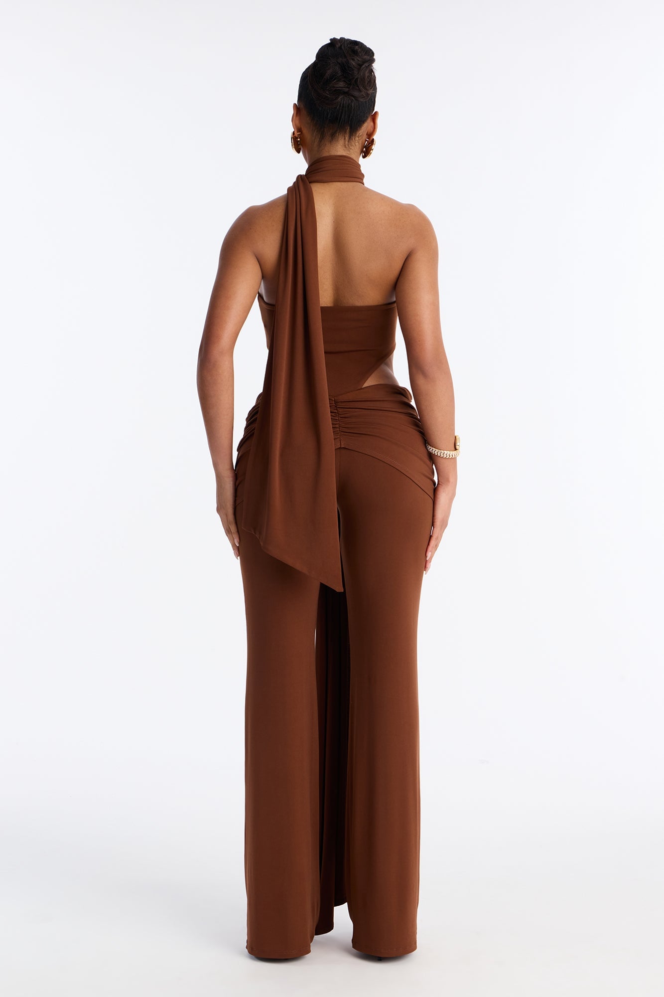 Lovers Lane Jersey Pant Set - Brown image 5