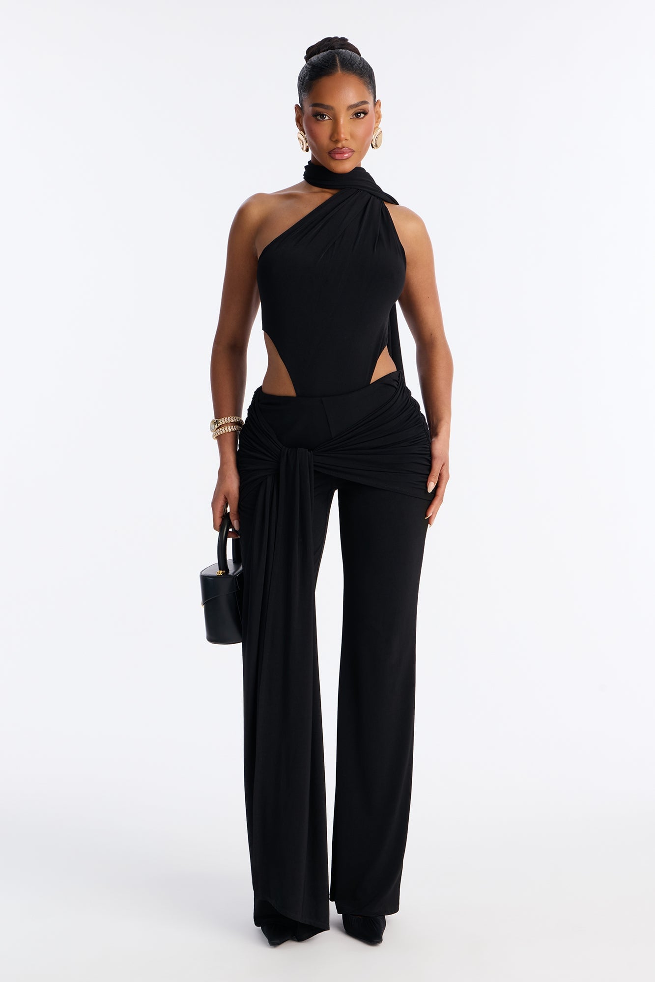 Lovers Lane Jersey Pant Set - Black image 1