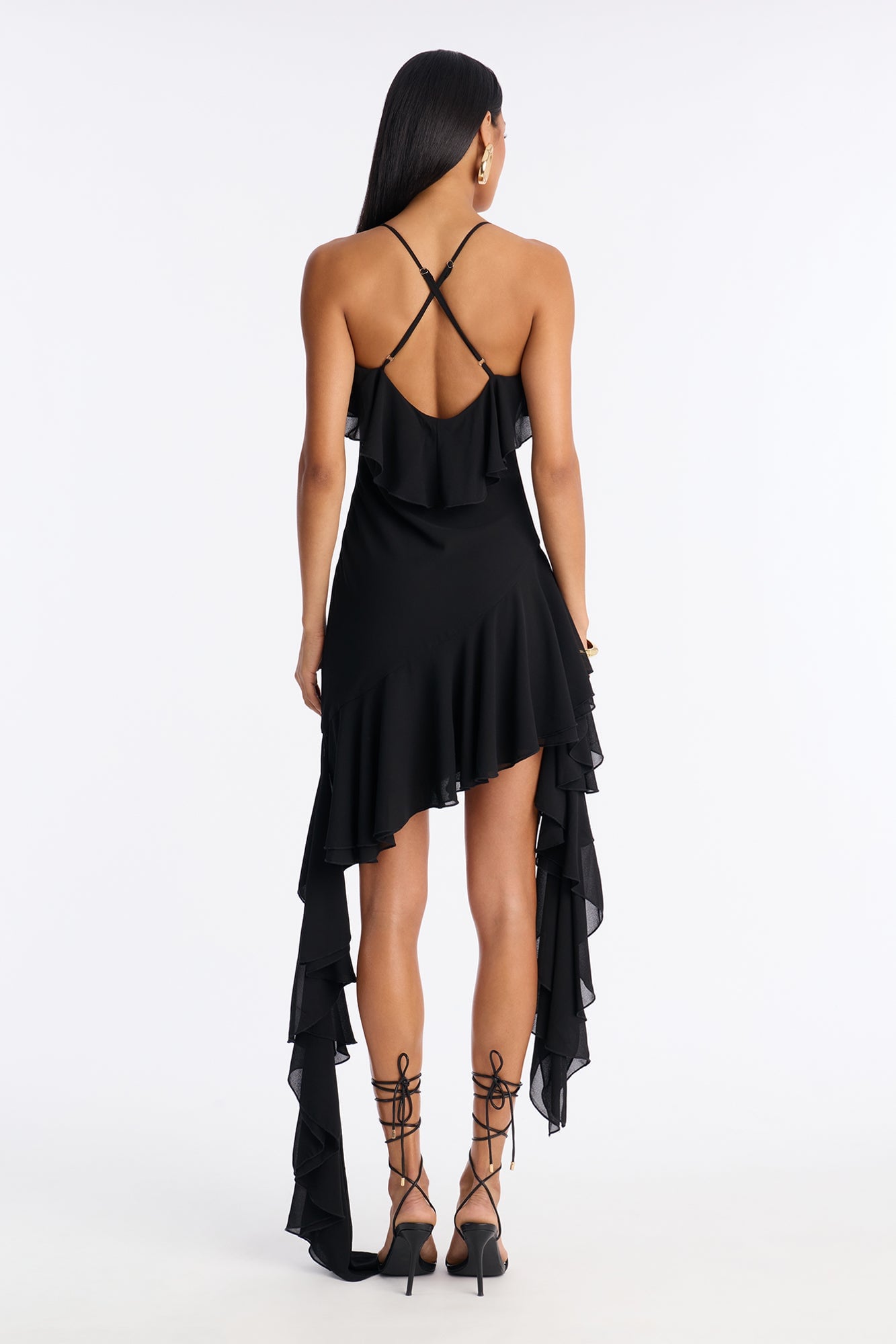 My Baby Ruffle Mini Dress - Black image 4
