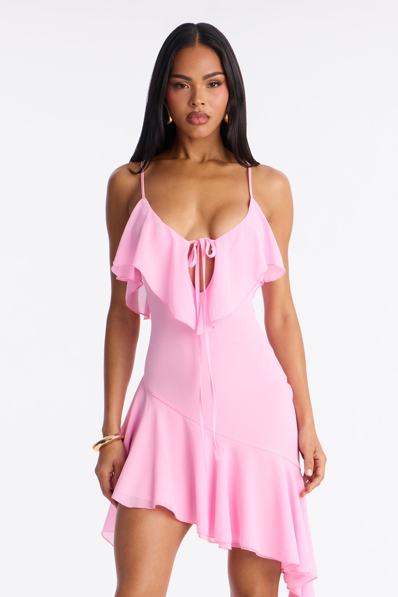 My Baby Ruffle Mini Dress - Pink image 2