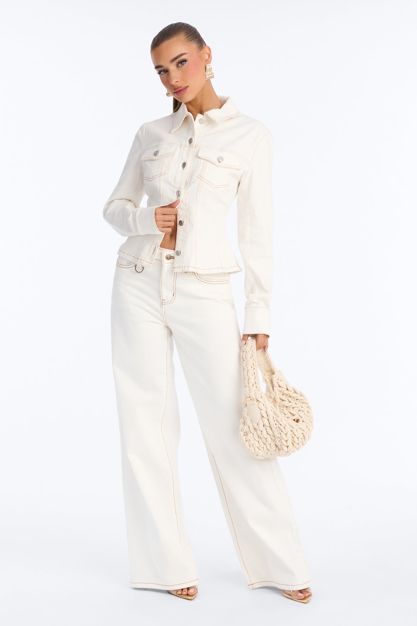 Living Easy Denim Shirt - White image 5
