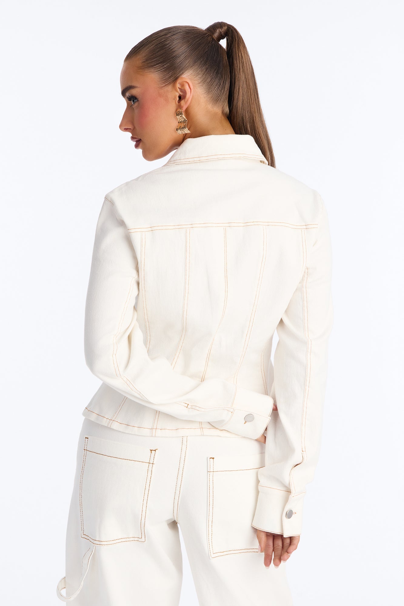 Living Easy Denim Shirt - White image 7