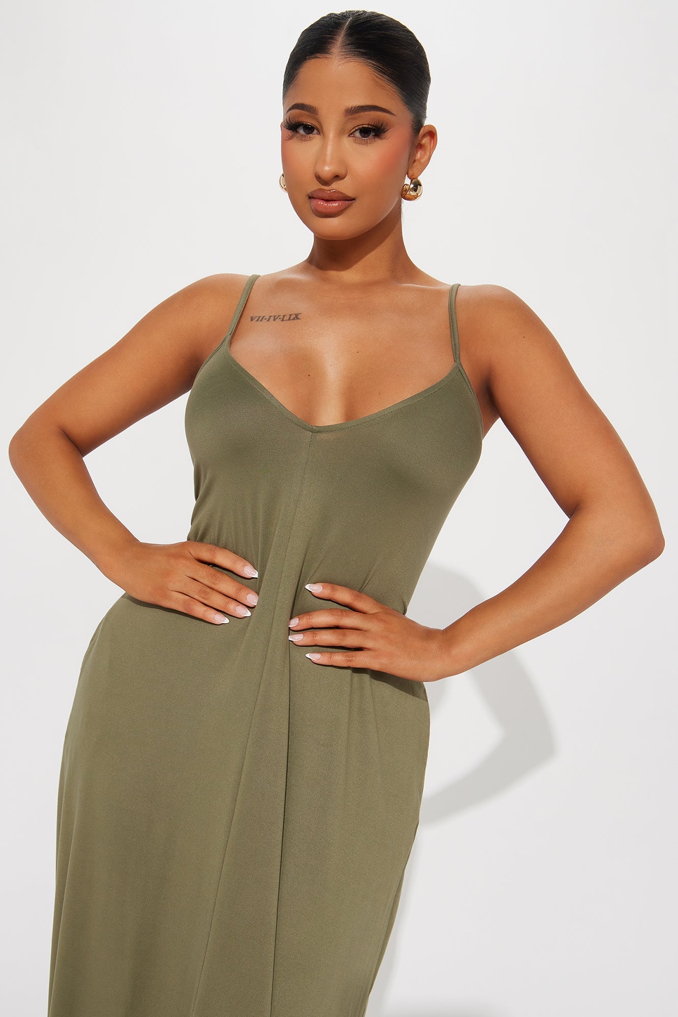 Simple Saturday Maxi Dress - Olive image 5